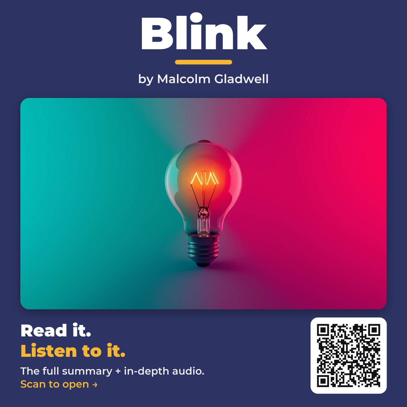 Blink by Malcolm Gladwell