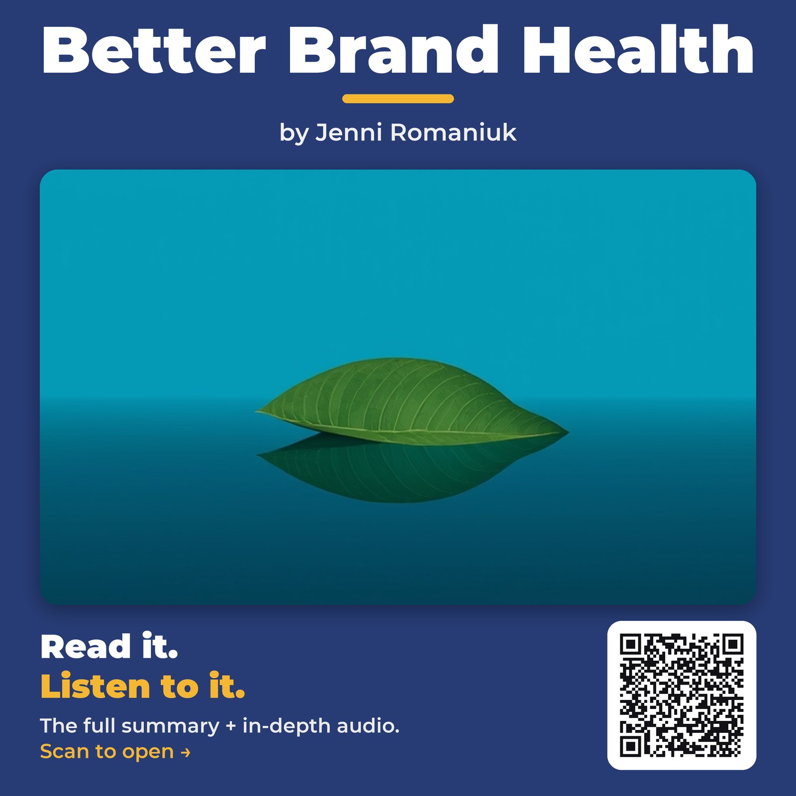Better Brand Health by Jenni Romaniuk
