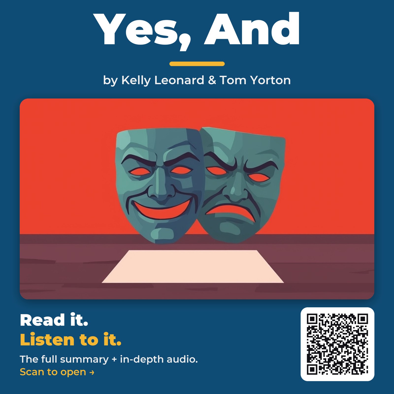 Yes, And by Kelly Leonard & Tom Yorton - Book Summary