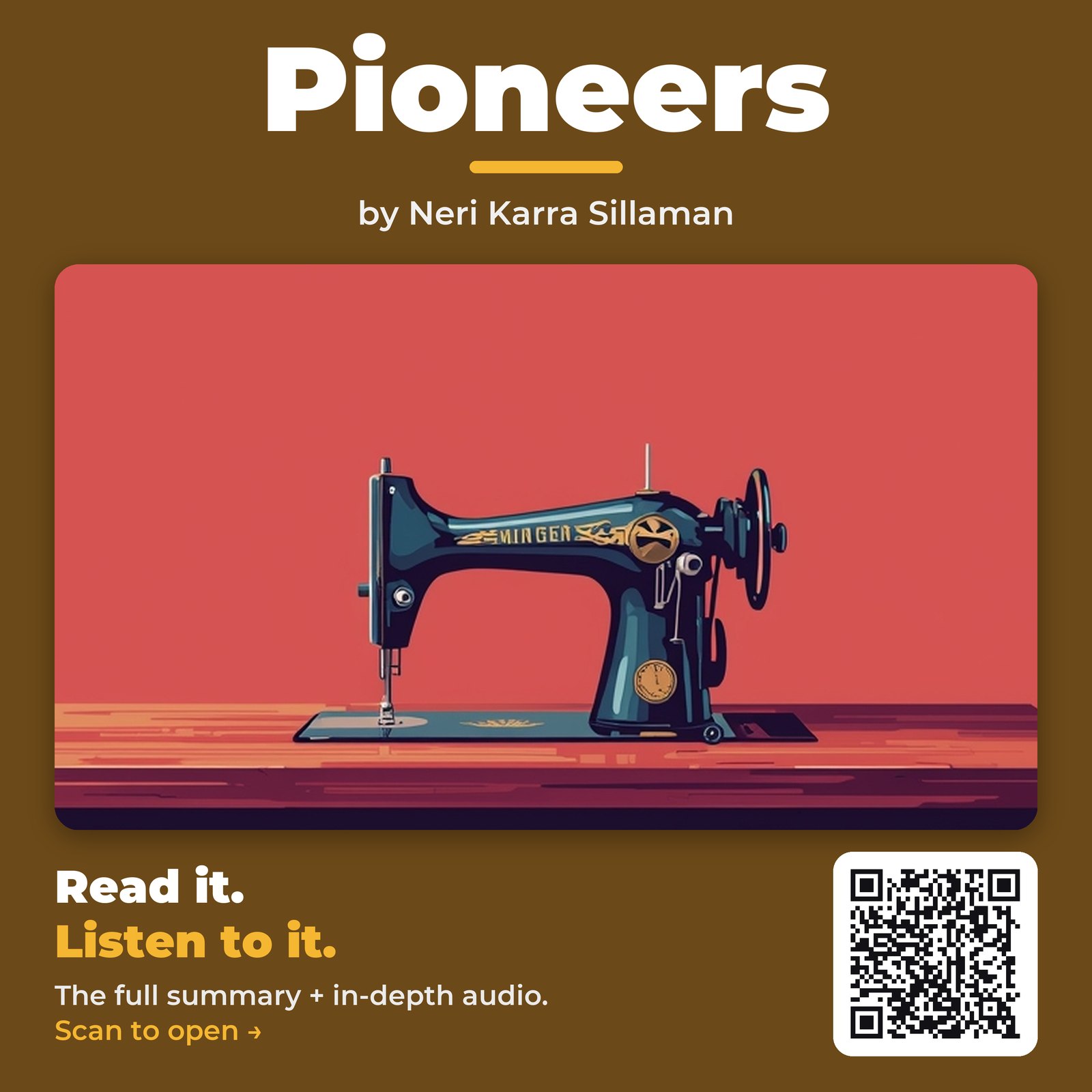 Pioneers by Neri Karra Sillaman - Book Summary