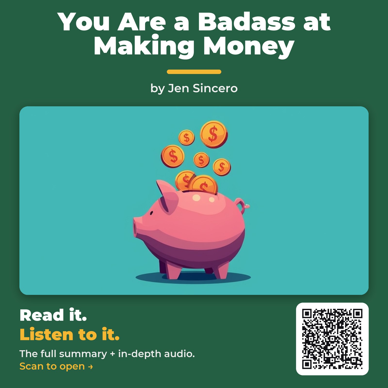 You Are a Badass at Making Money by Jen Sincero - Book Summary