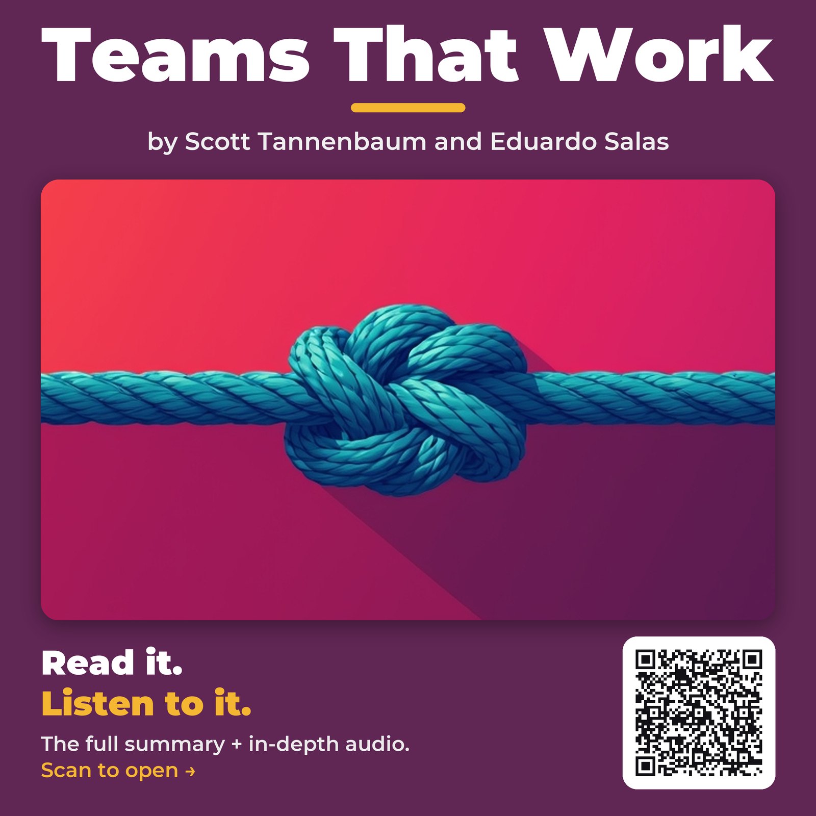Teams That Work by Scott Tannenbaum and Eduardo Salas - Book Summary