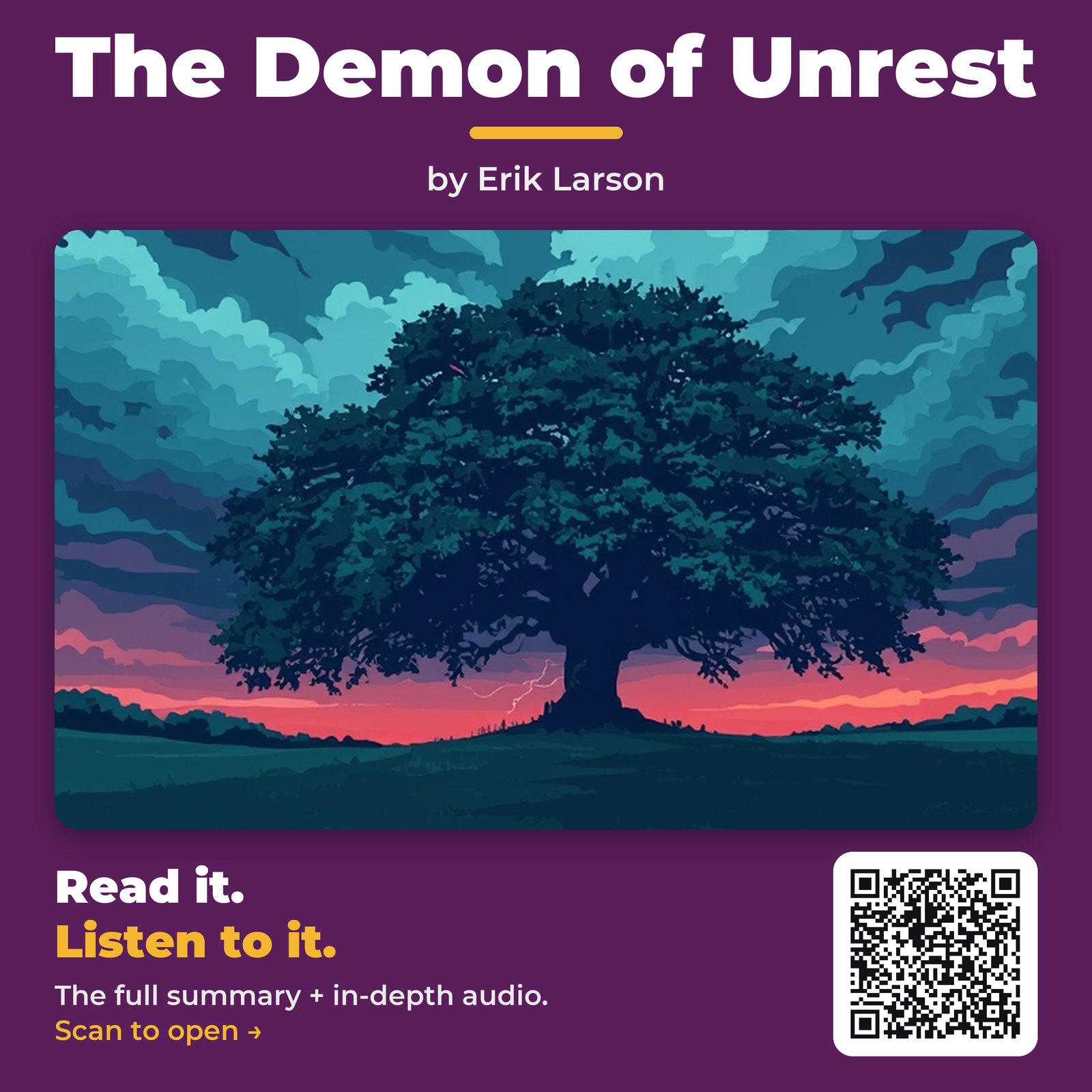 The Demon of Unrest by Erik Larson - Book Summary