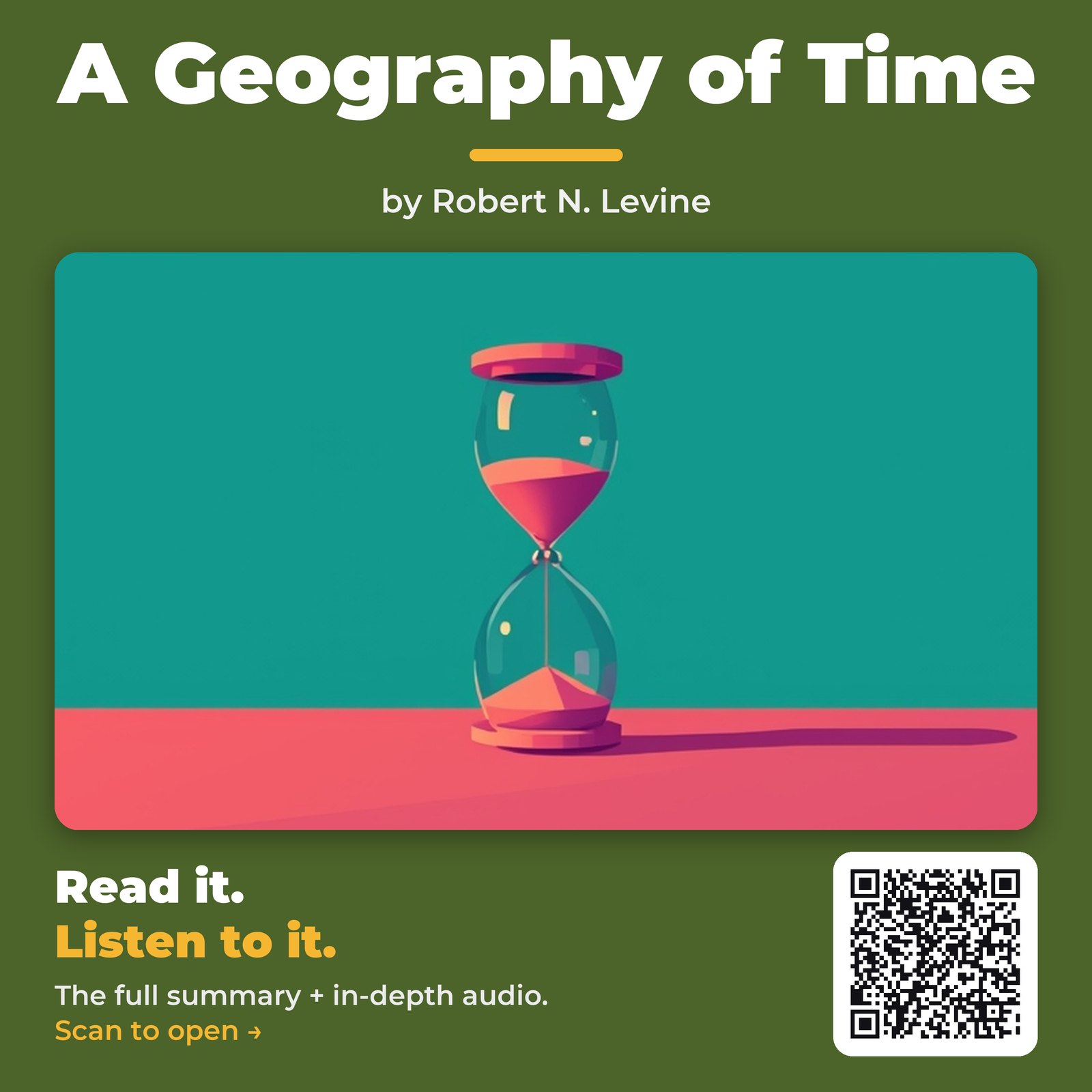 A Geography of Time by Robert N. Levine - Book Summary