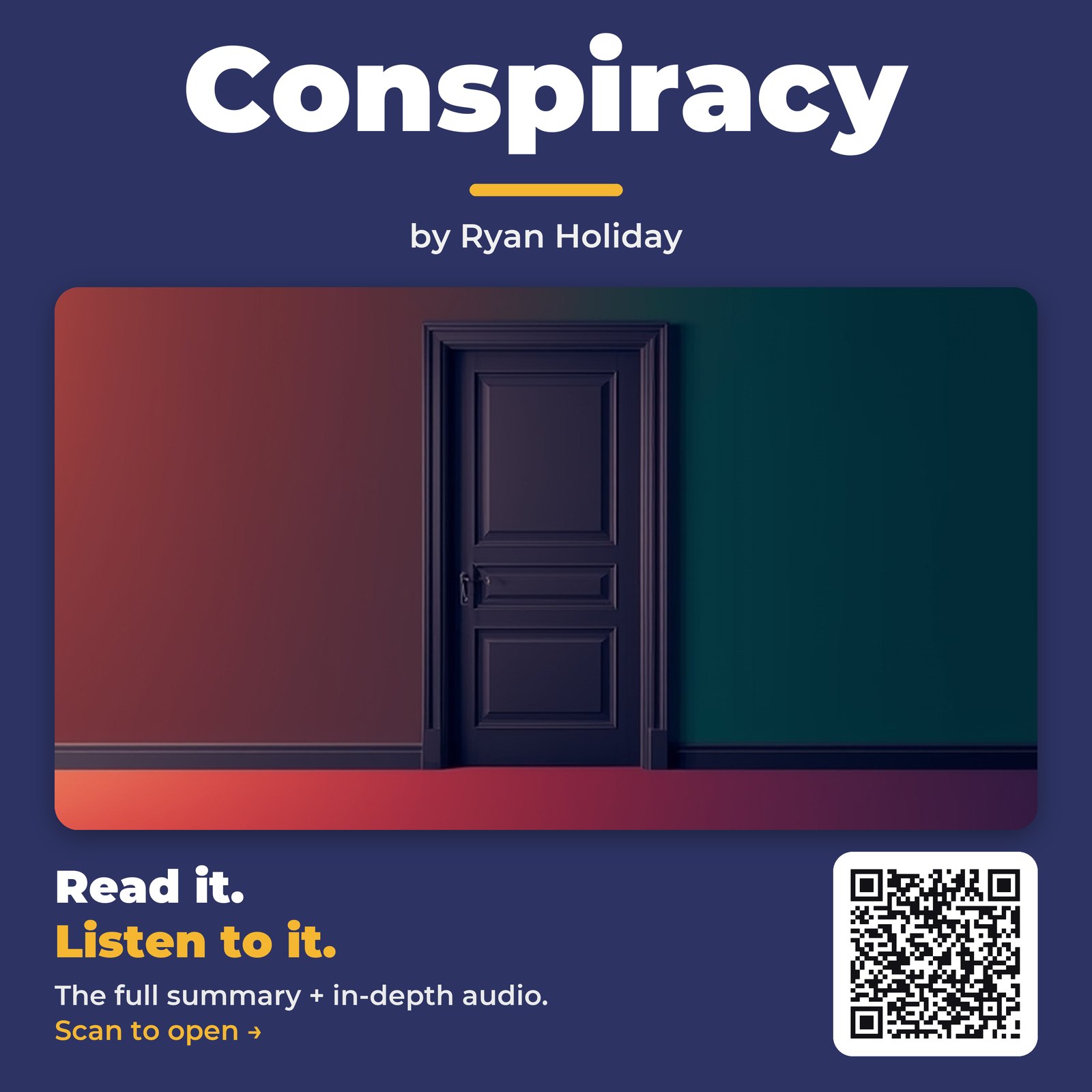 Conspiracy by Ryan Holiday