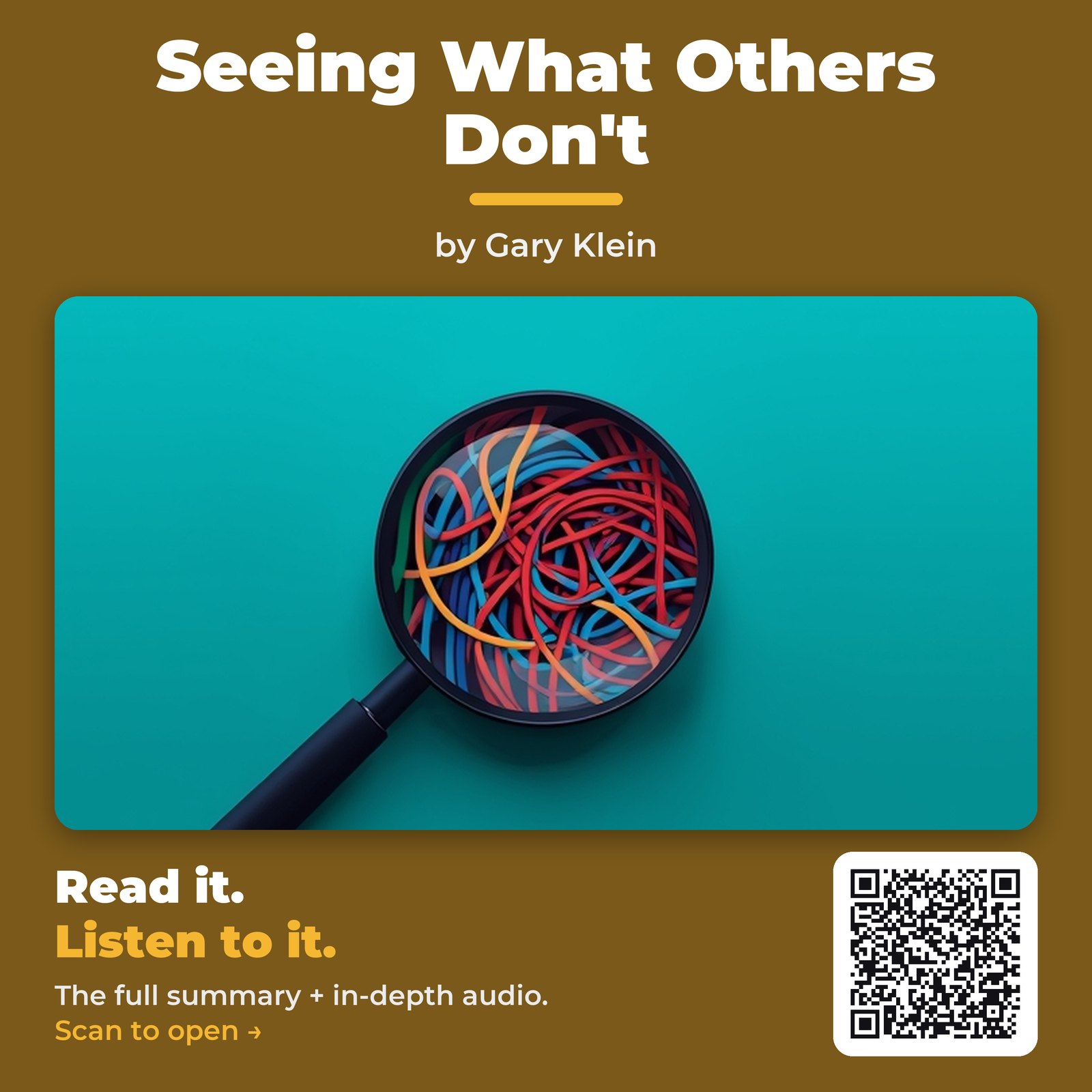 Seeing What Others Don't by Gary Klein - Book Summary