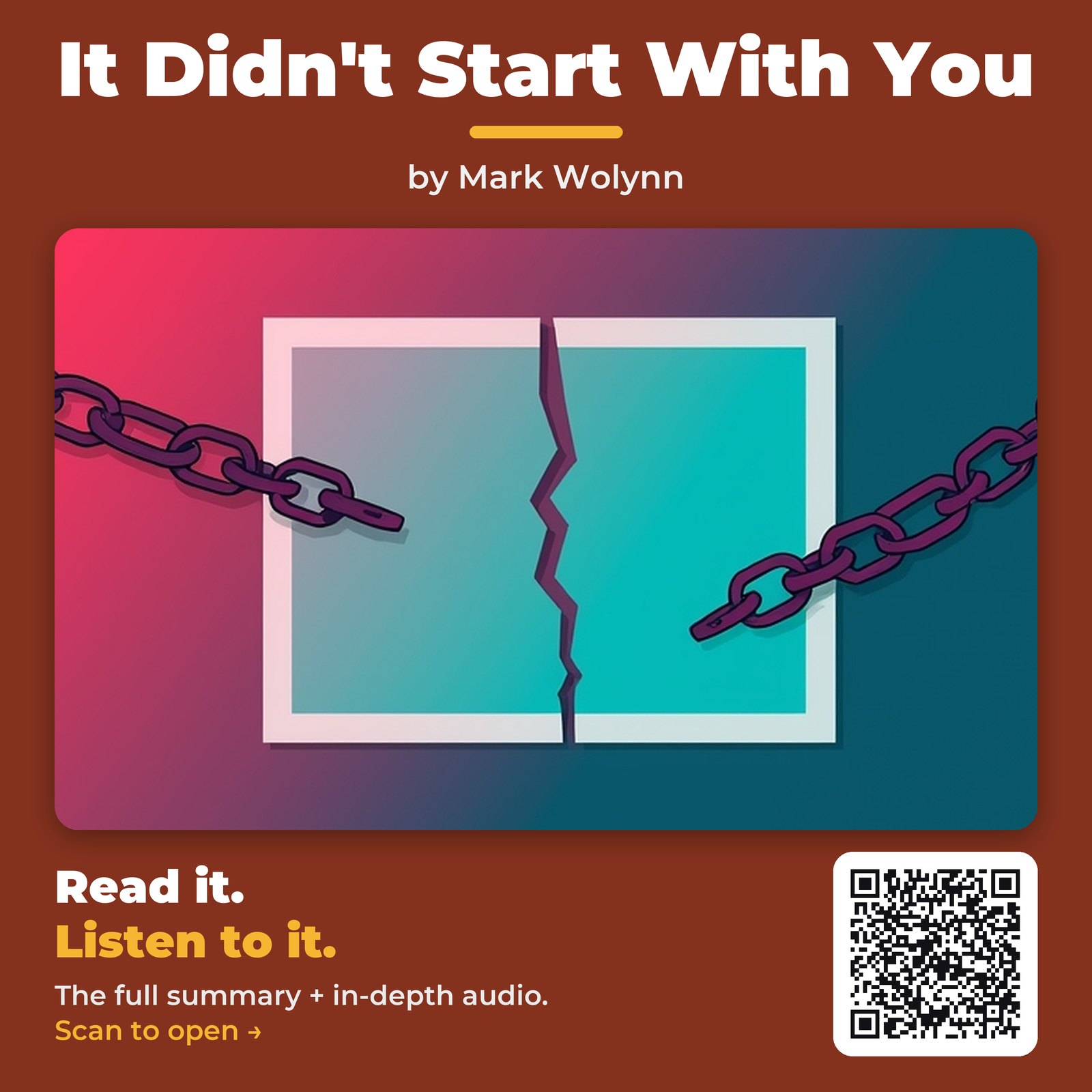 It Didn't Start With You by Mark Wolynn - Book Summary