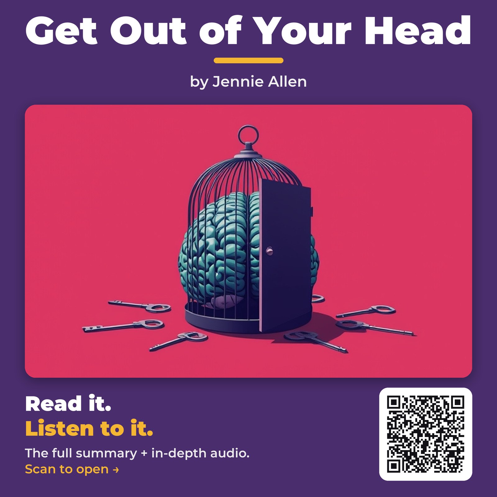 Get Out of Your Head by Jennie Allen - Book Summary
