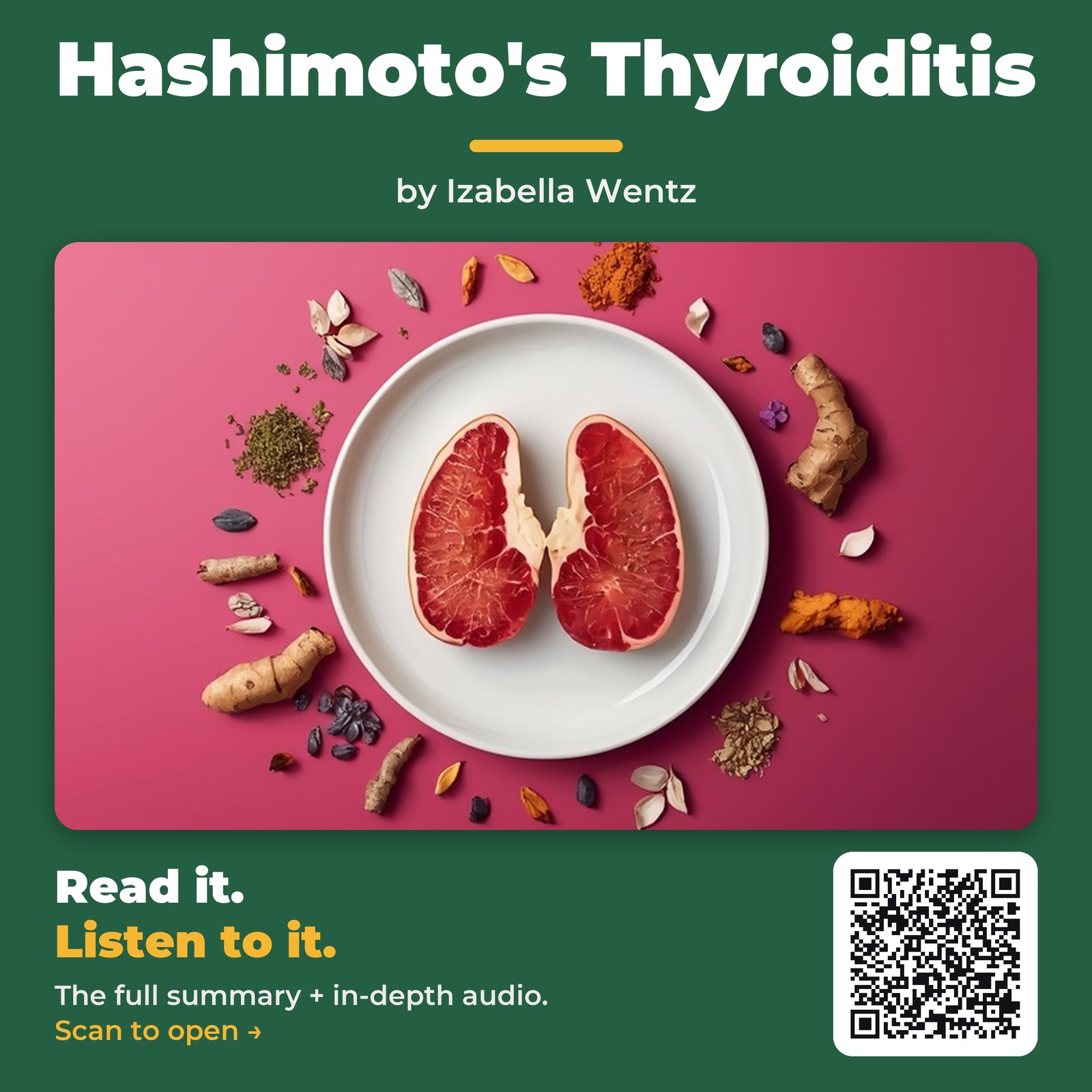 Hashimoto's Thyroiditis by Izabella Wentz - Book Summary