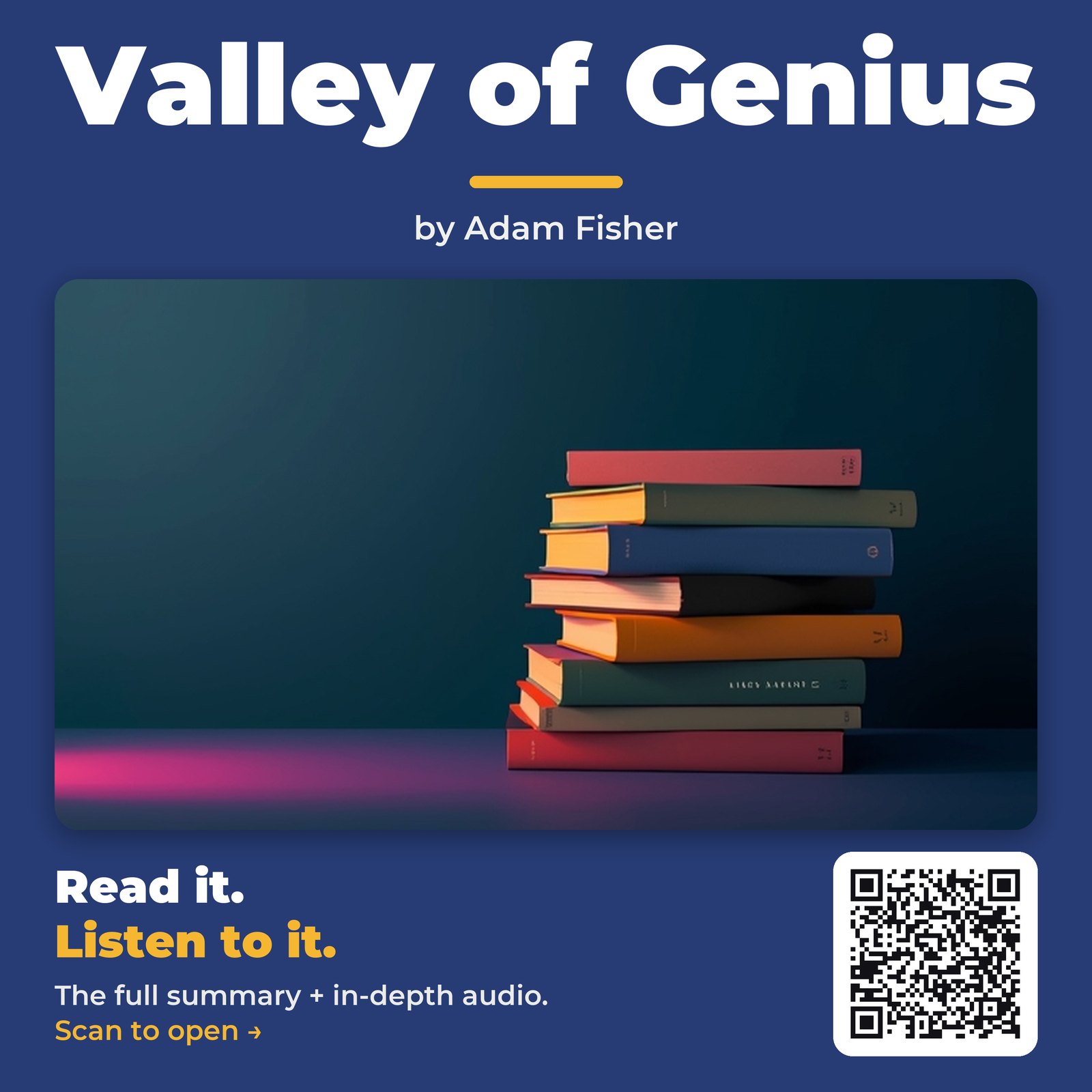 Valley of Genius by Adam Fisher