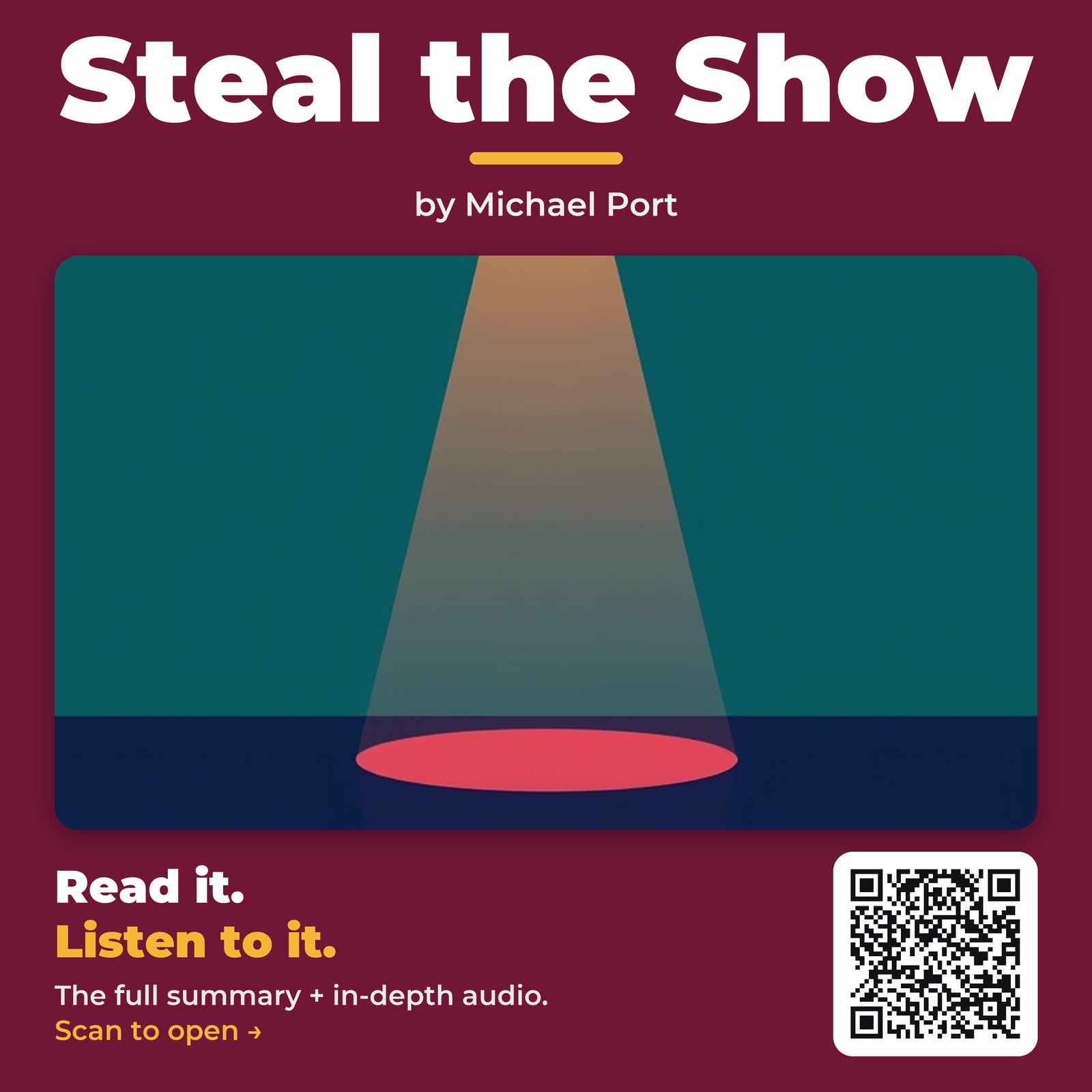 Steal the Show by Michael Port