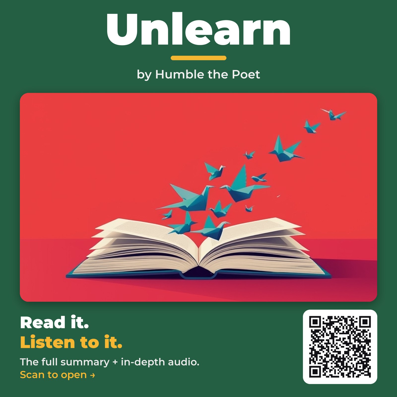 Unlearn by Humble the Poet - Book Summary
