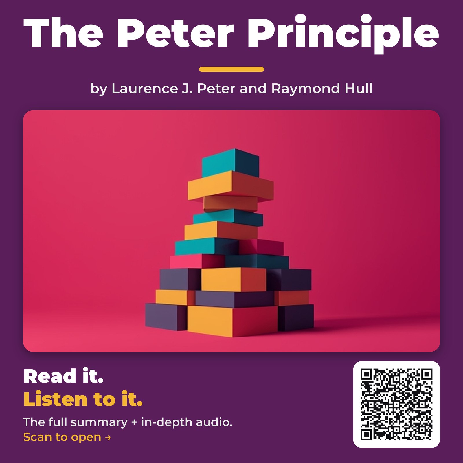The Peter Principle by Laurence J. Peter and Raymond Hull