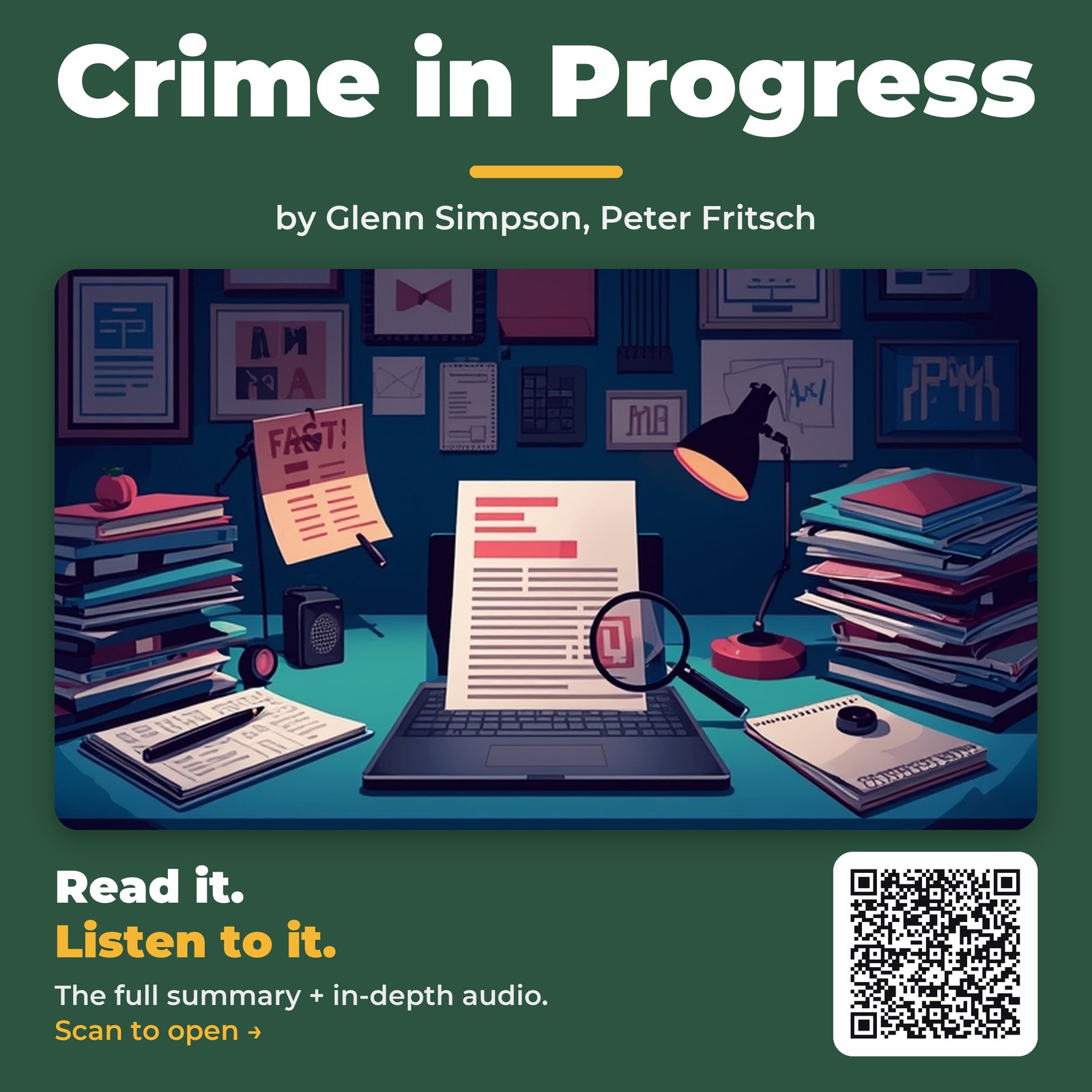 Crime in Progress by Glenn Simpson, Peter Fritsch