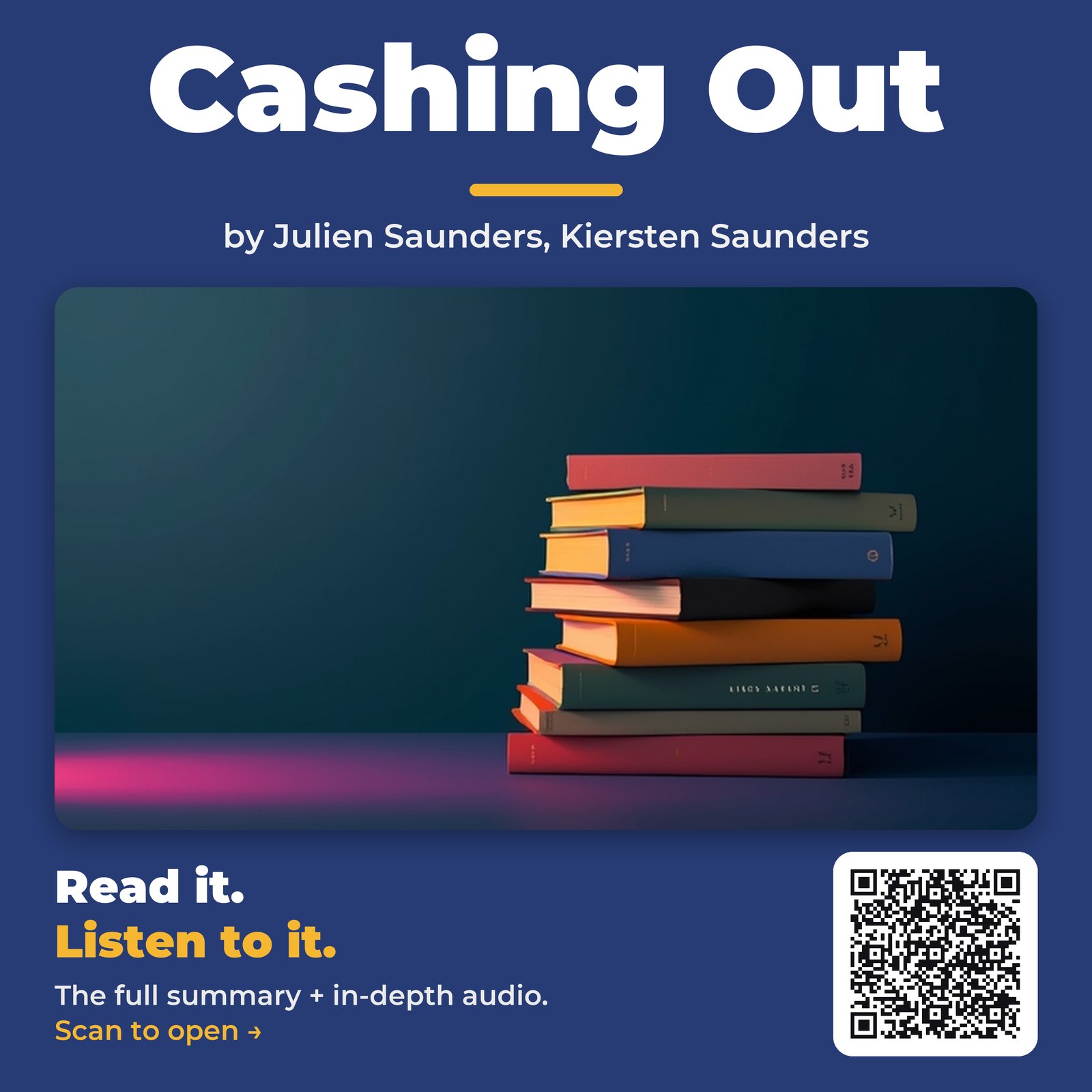 Cashing Out by Julien Saunders, Kiersten Saunders - Book Summary