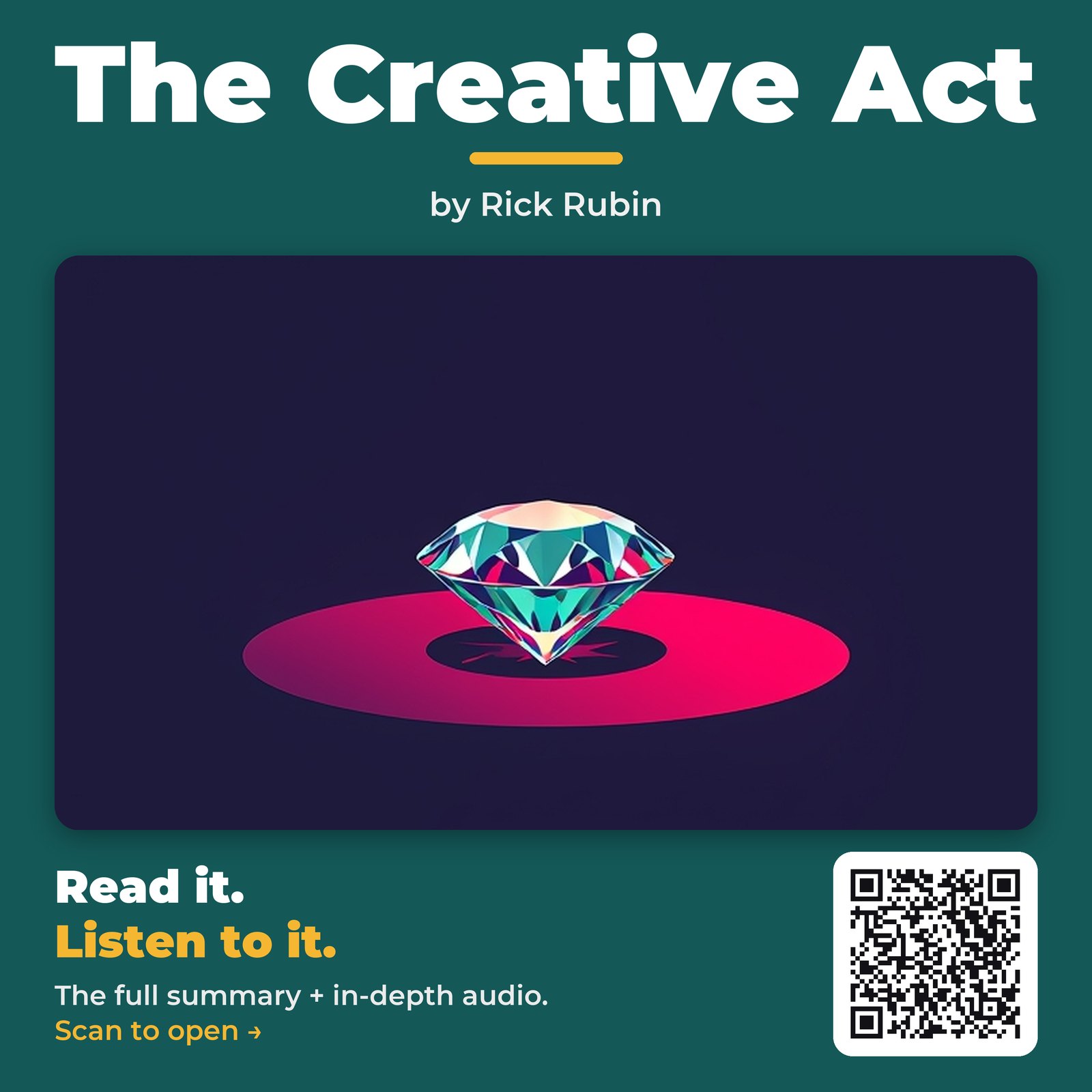 The Creative Act by Rick Rubin - Book Summary