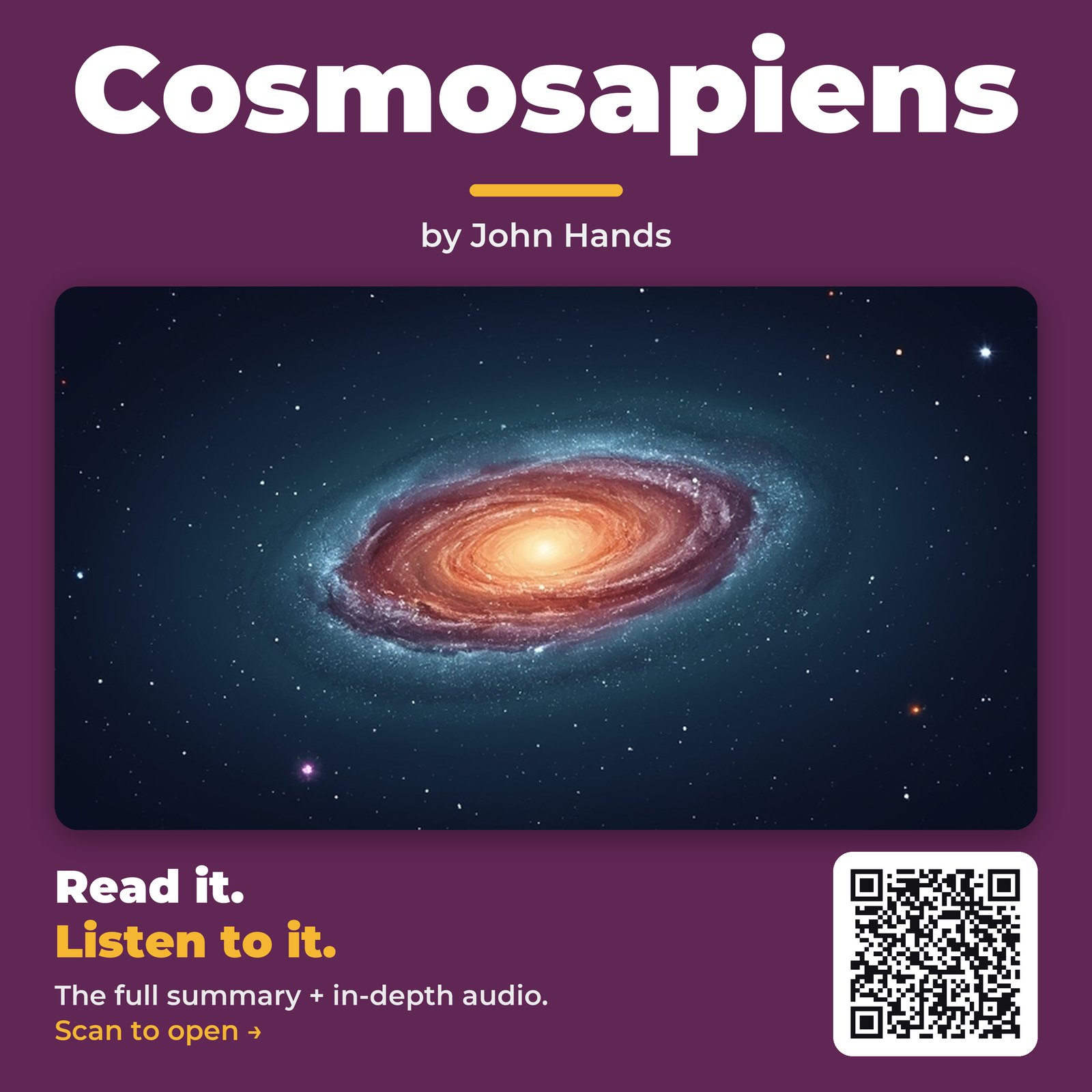 Cosmosapiens by John Hands - Book Summary