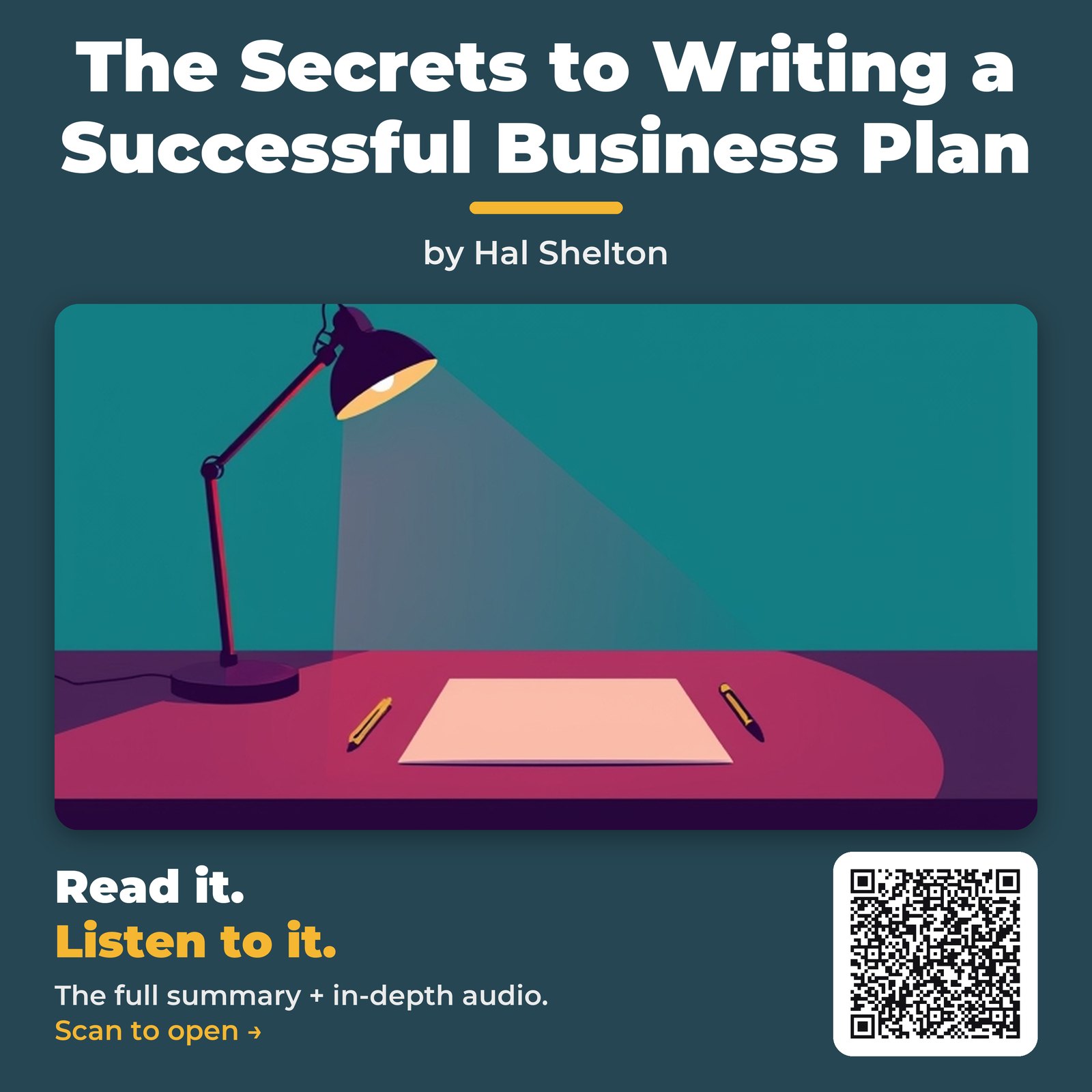 The Secrets to Writing a Successful Business Plan by Hal Shelton - Book Summary