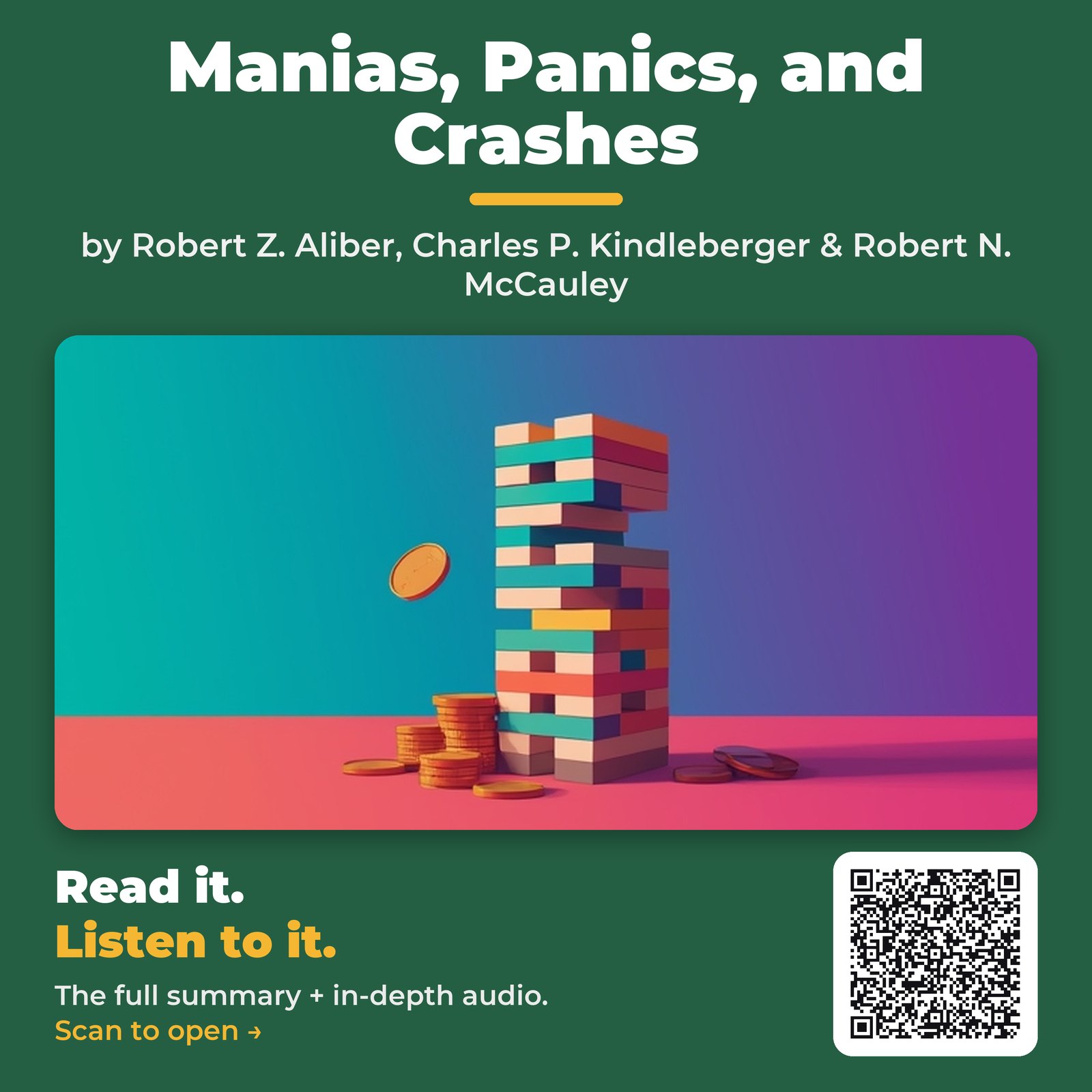 Manias, Panics, and Crashes by Robert Z. Aliber, Charles P. Kindleberger & Robert N. McCauley - Book Summary