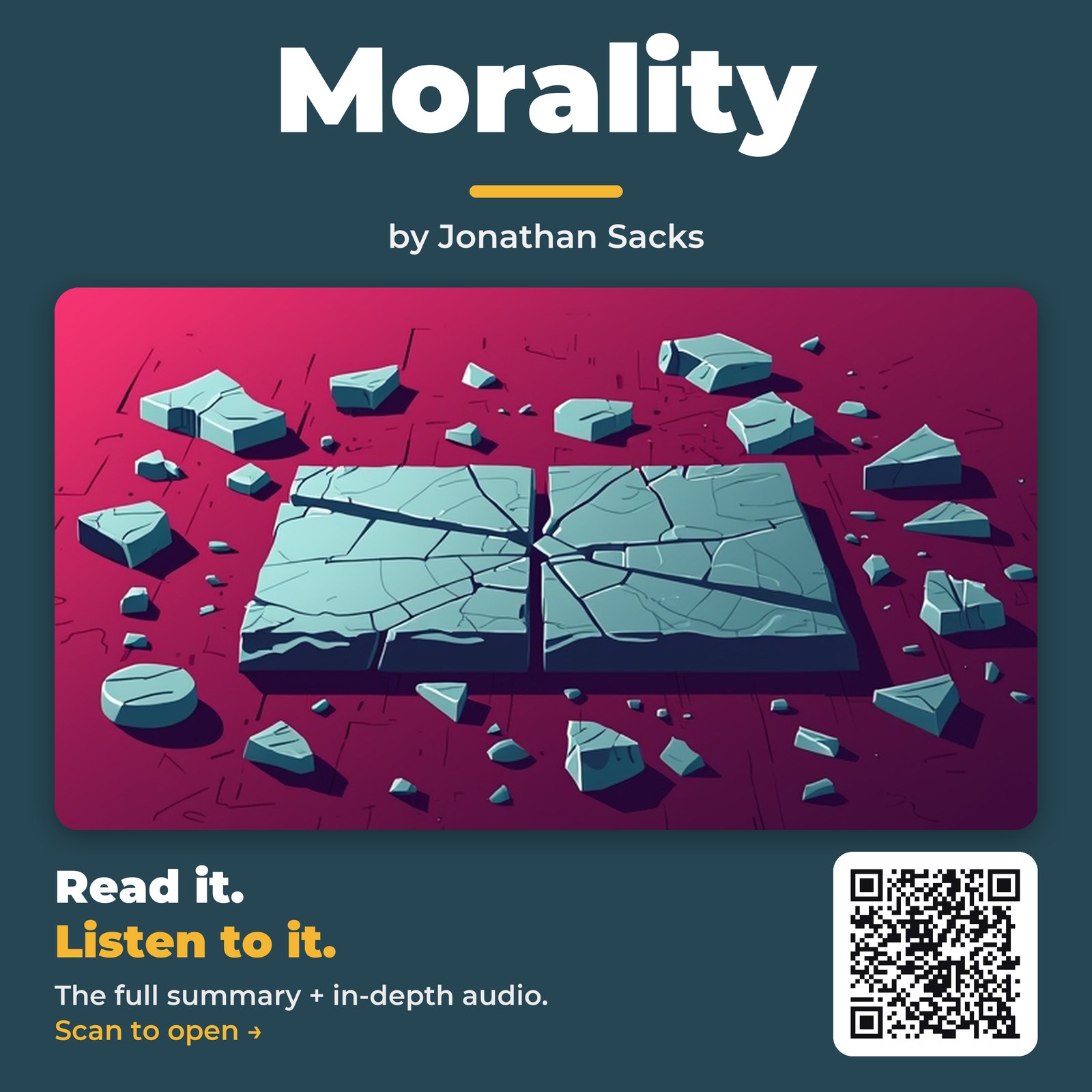 Morality by Jonathan Sacks - Book Summary