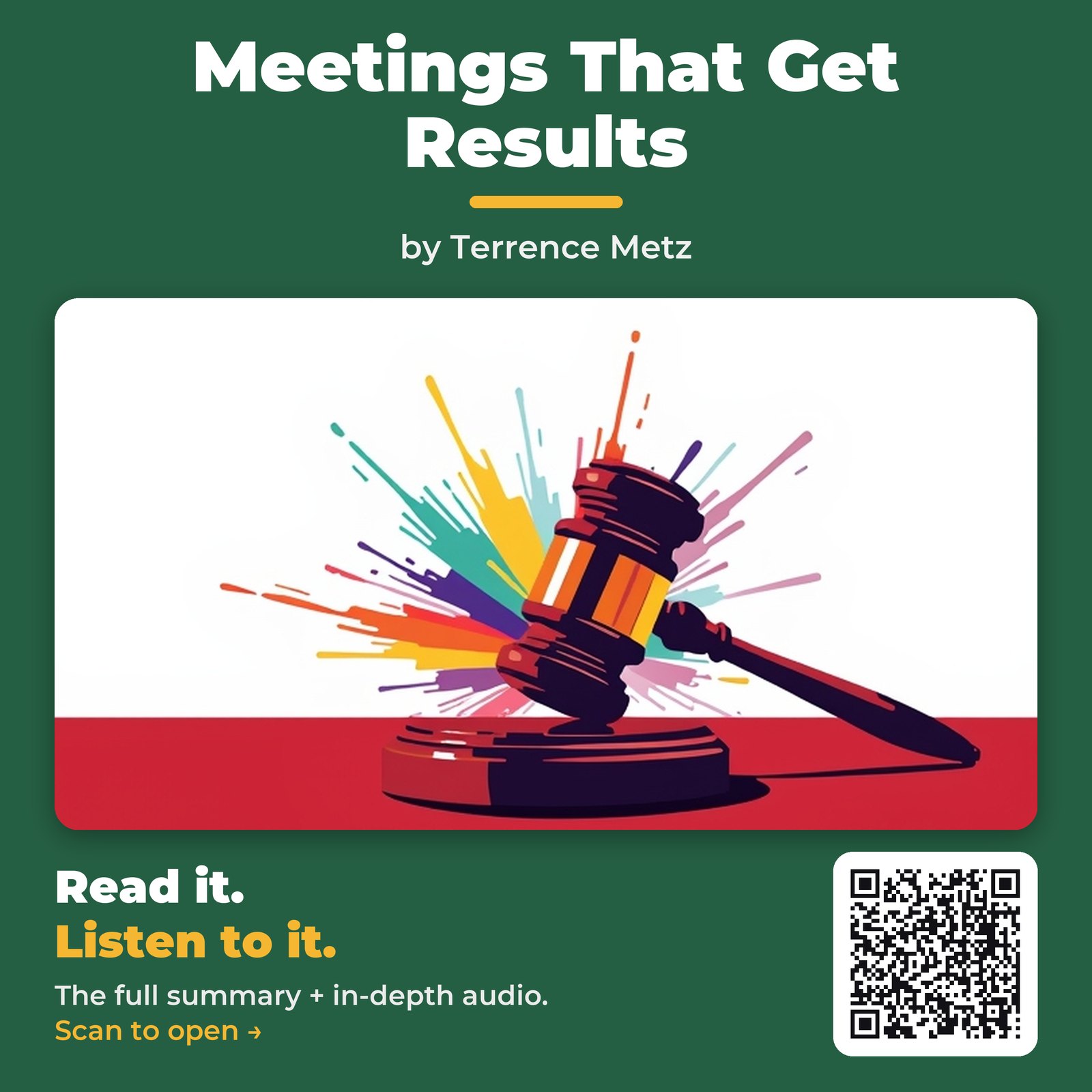 Meetings That Get Results by Terrence Metz