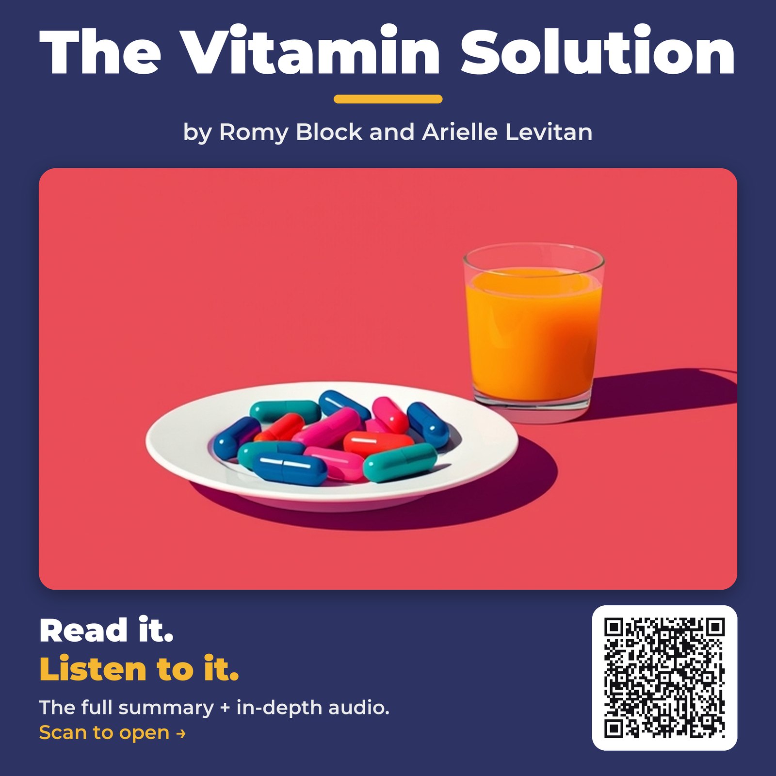 The Vitamin Solution by Romy Block and Arielle Levitan - Book Summary