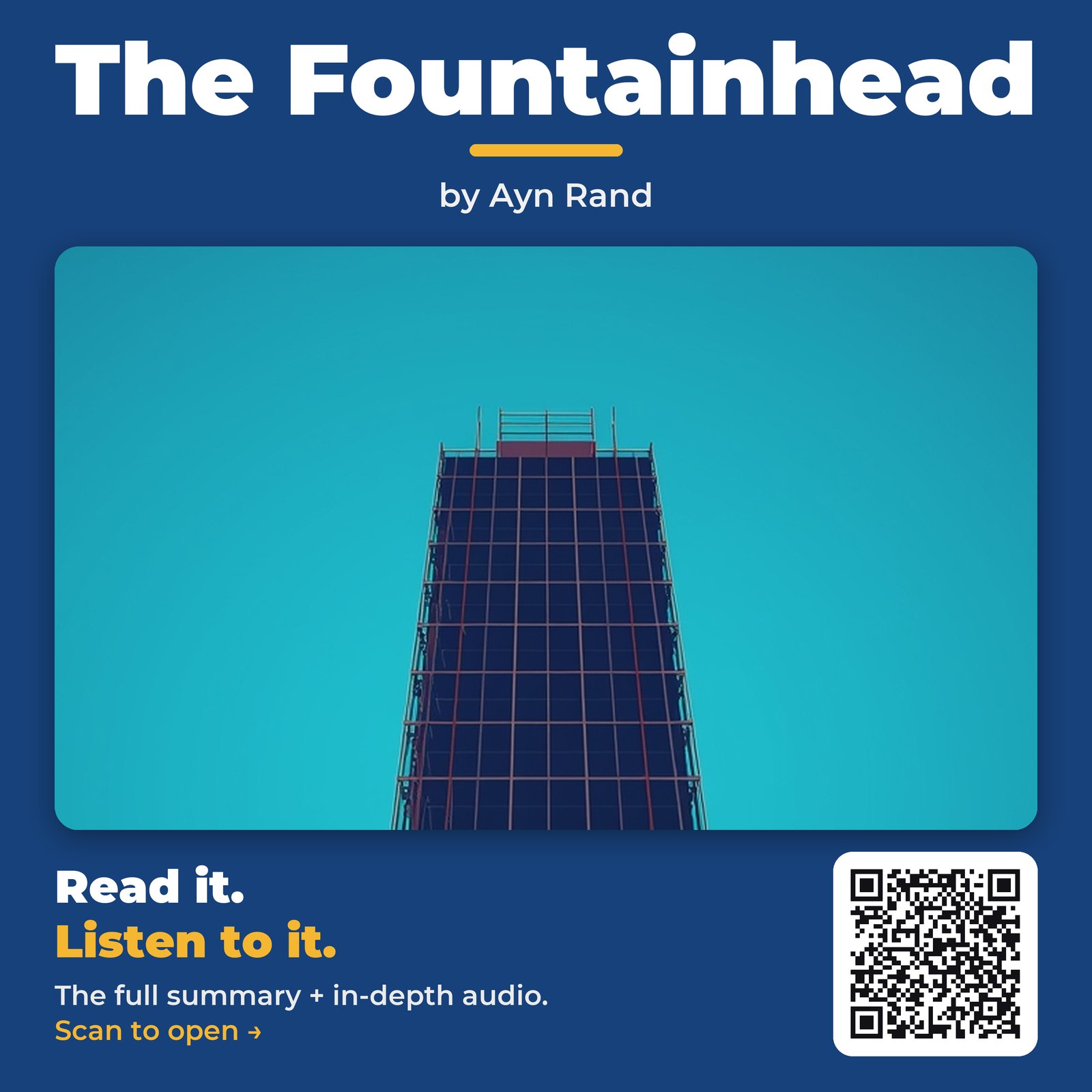 The Fountainhead by Ayn Rand - Book Summary