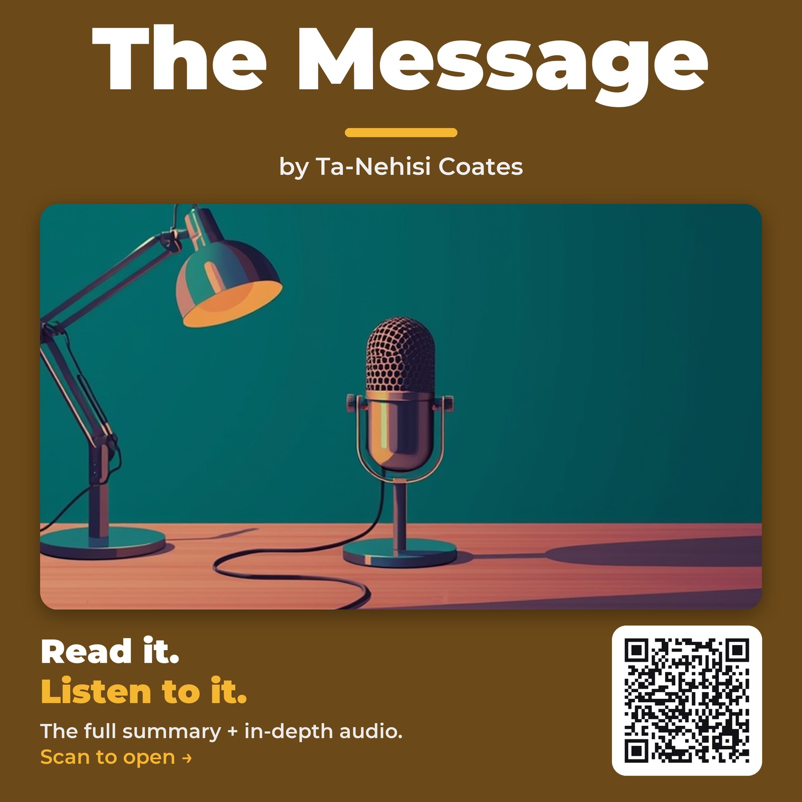 The Message by Ta-Nehisi Coates - Book Summary