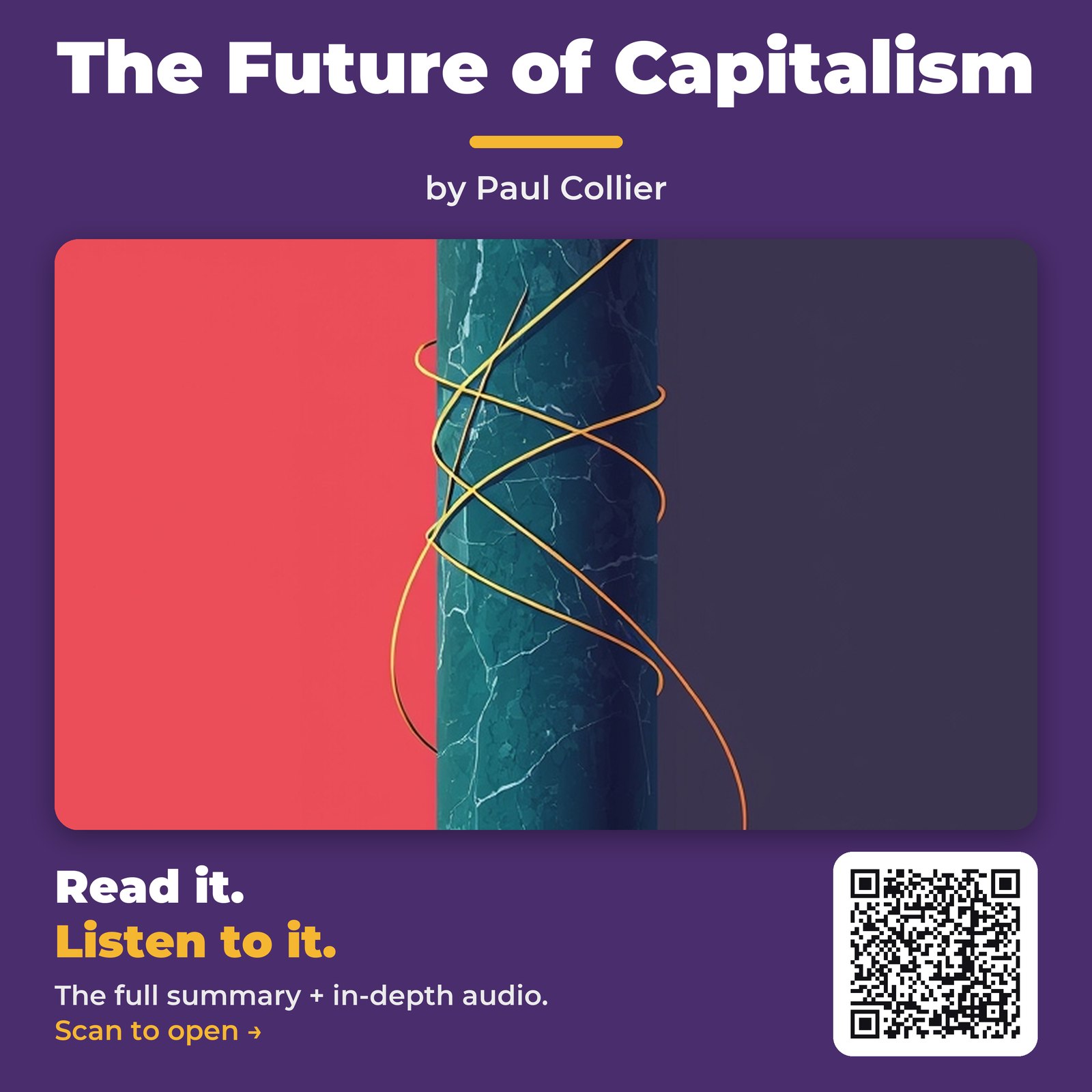 The Future of Capitalism by Paul Collier - Book Summary