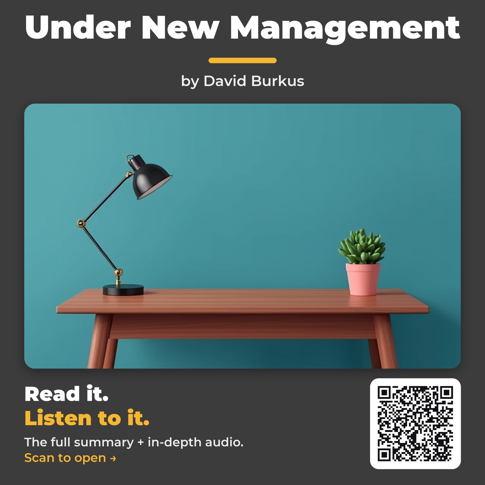 Under New Management by David Burkus - Book Summary