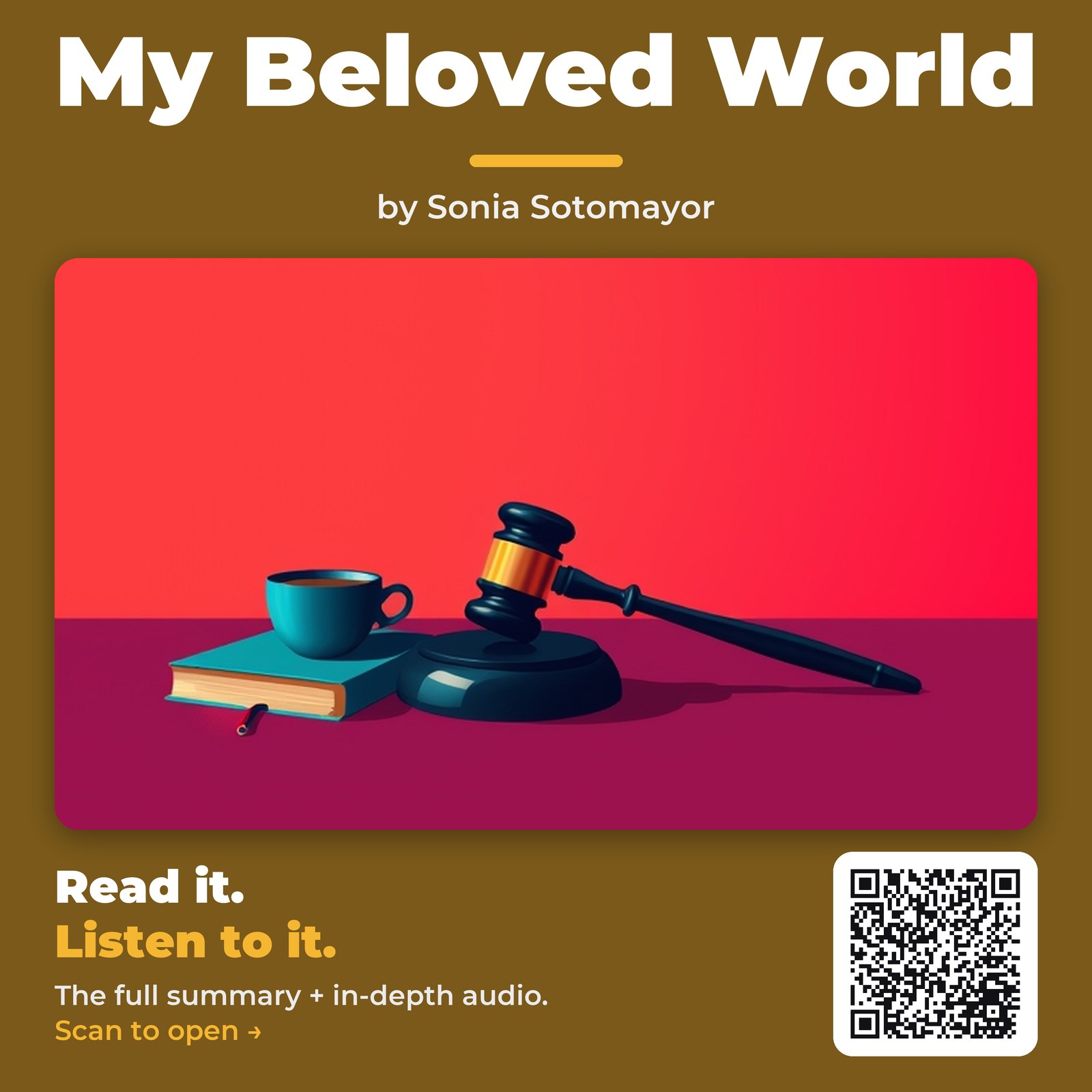 My Beloved World by Sonia Sotomayor - Book Summary
