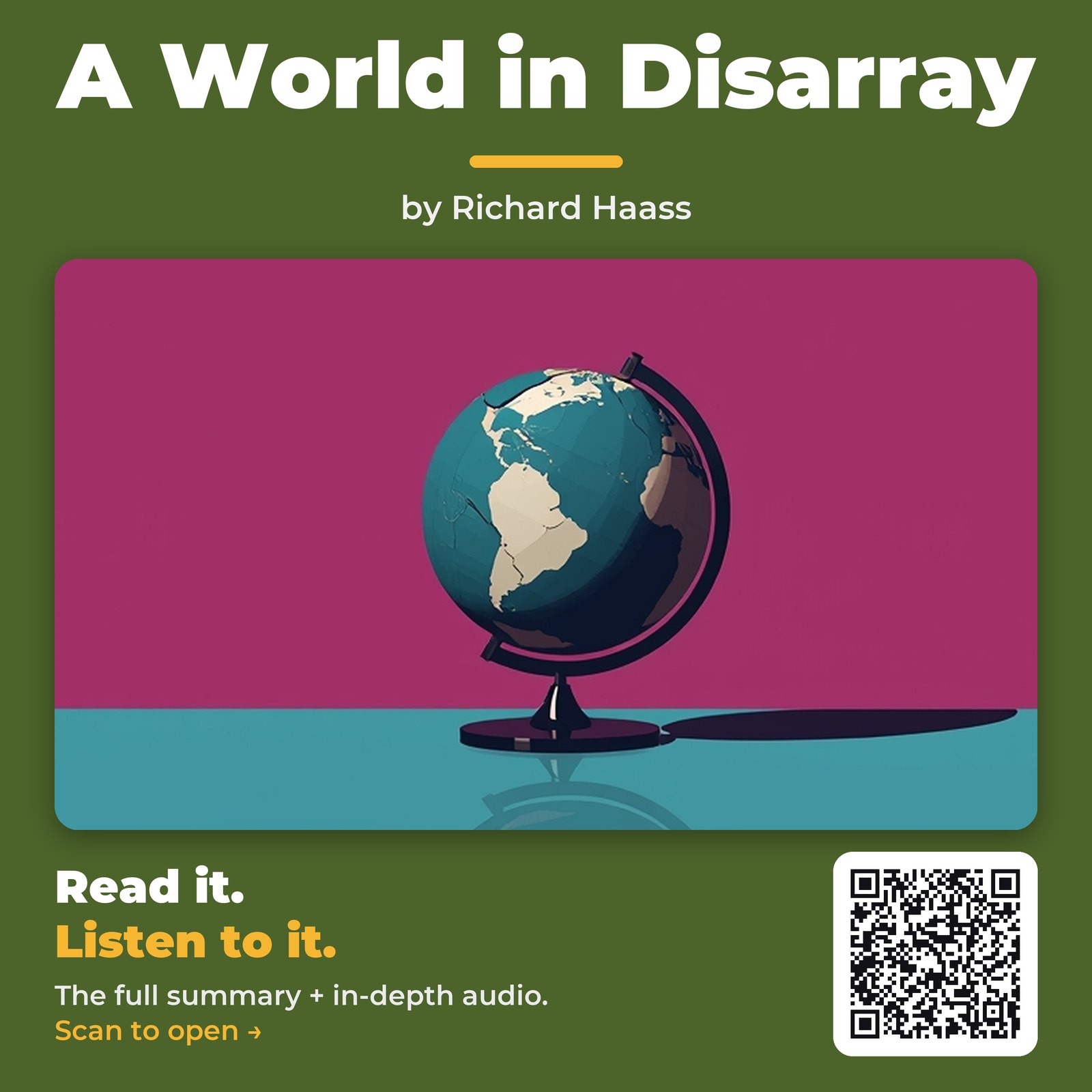 A World in Disarray by Richard Haass - Book Summary