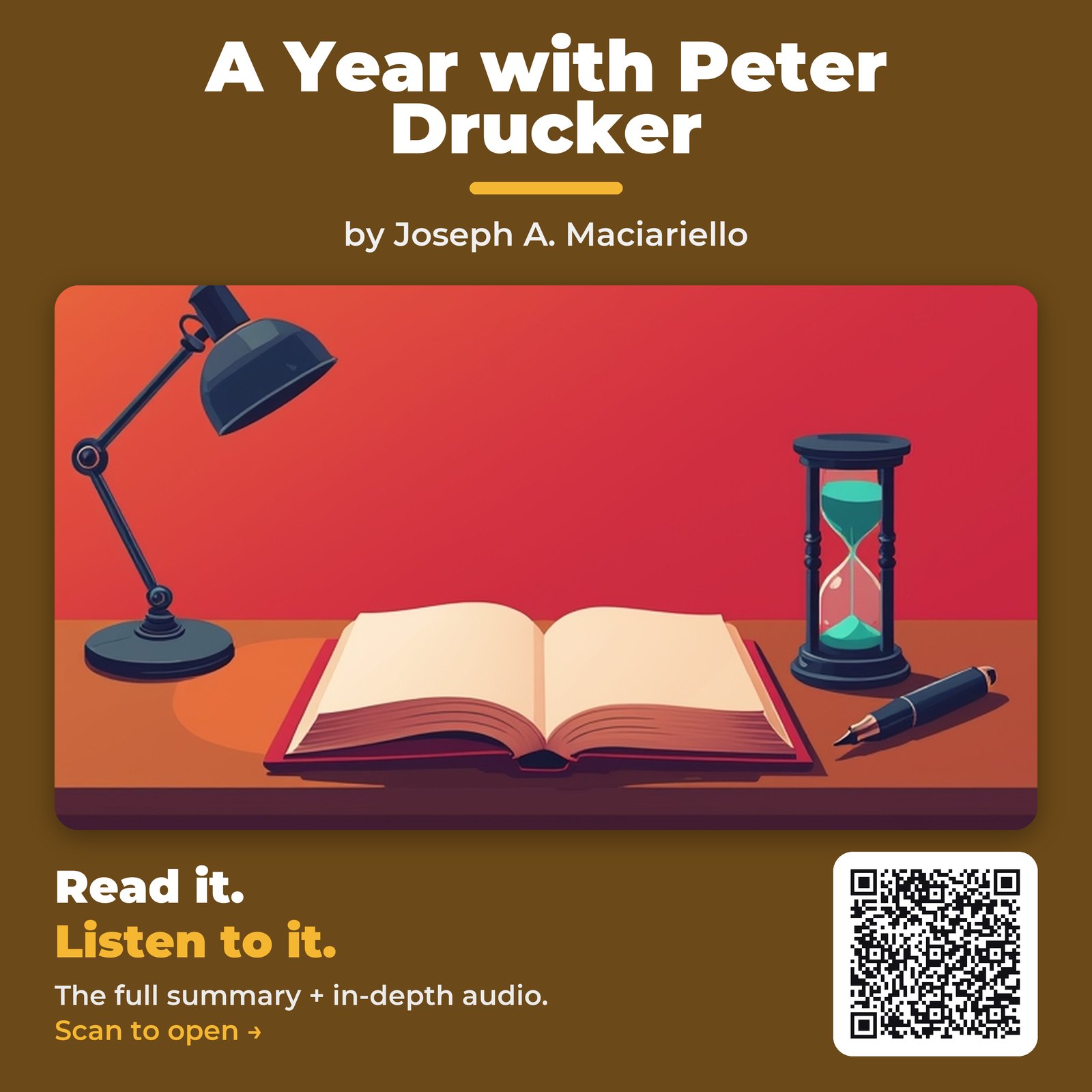 A Year with Peter Drucker by Joseph A. Maciariello - Book Summary