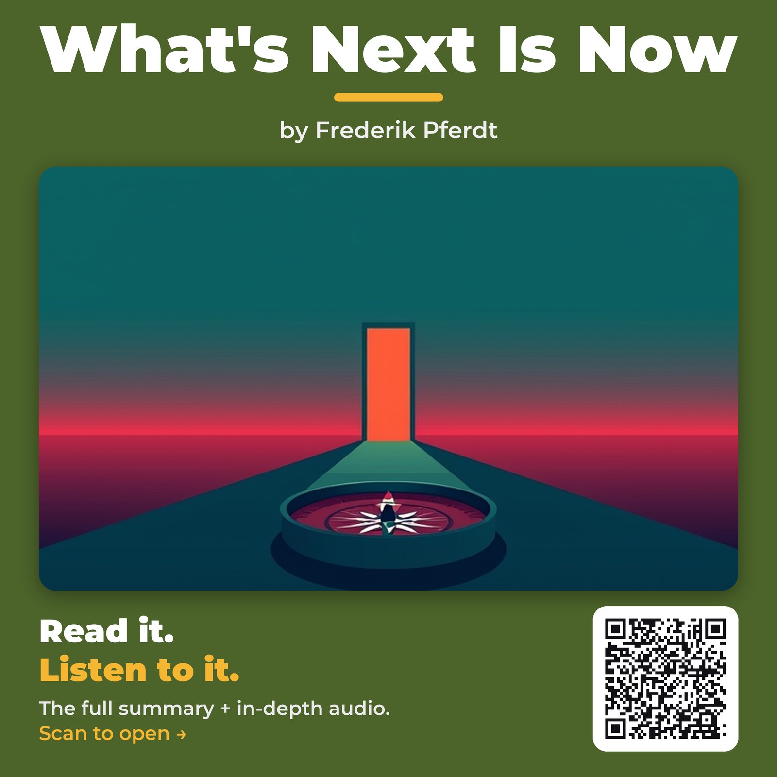What's Next Is Now by Frederik Pferdt - Book Summary
