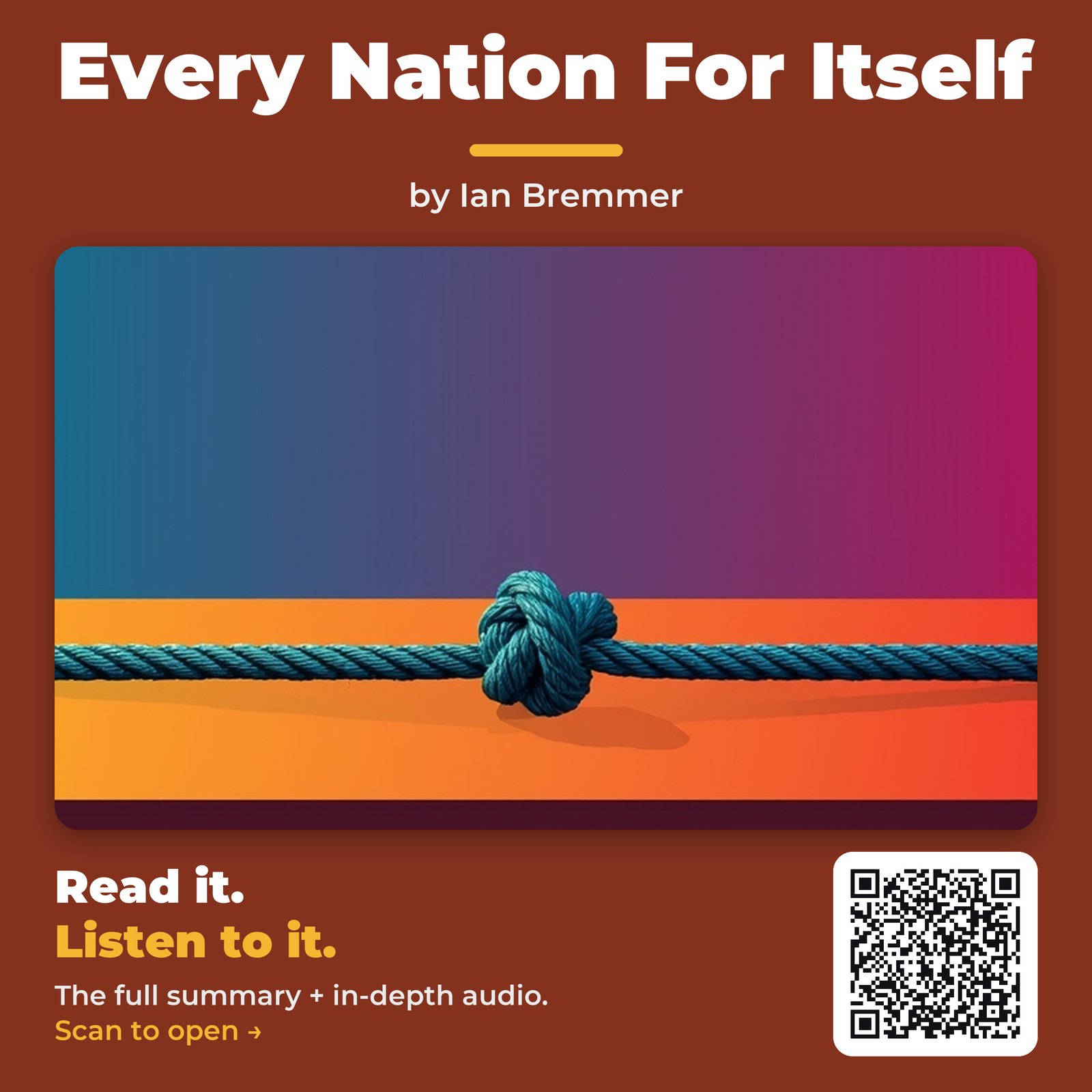 Every Nation For Itself by Ian Bremmer