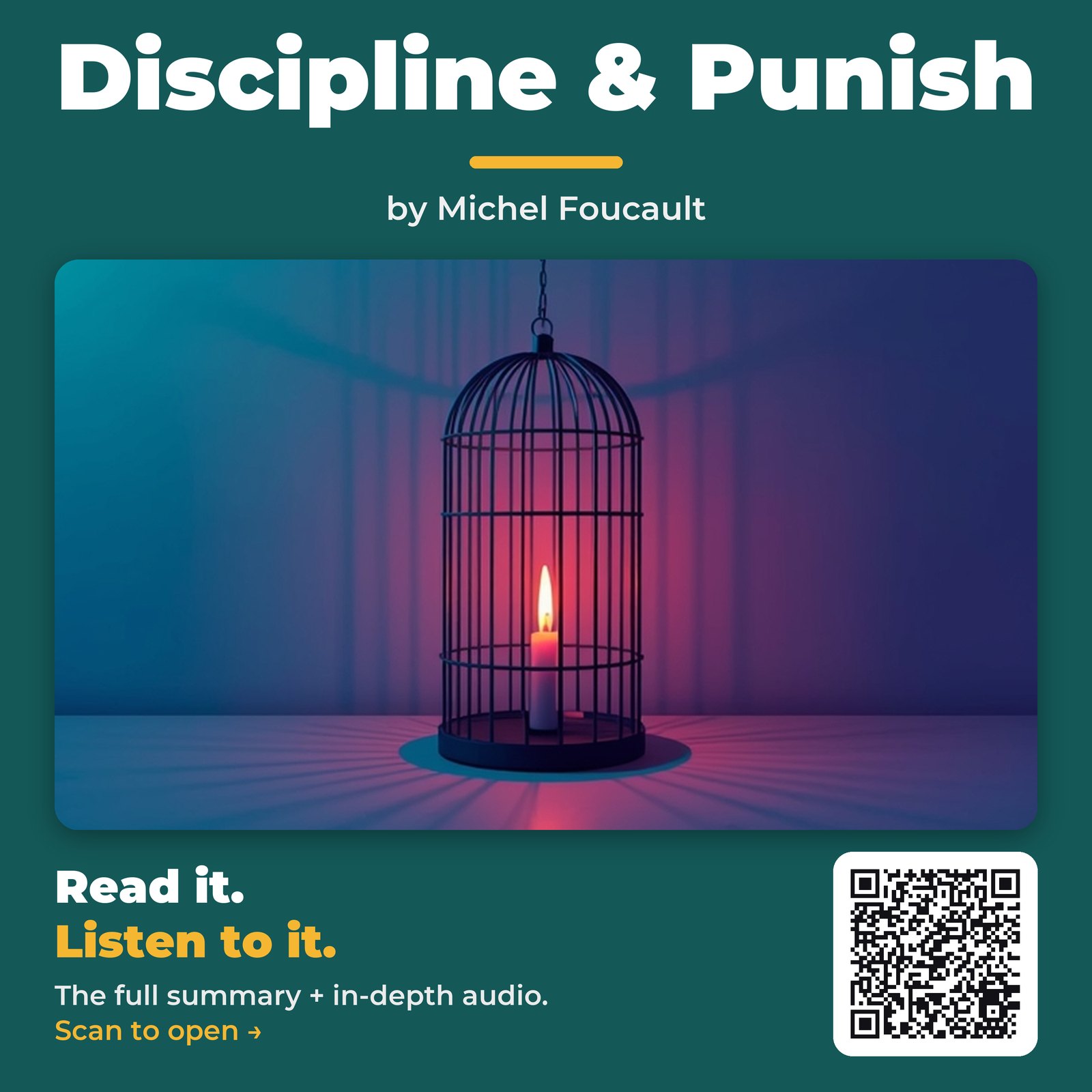 Discipline & Punish by Michel Foucault - Book Summary