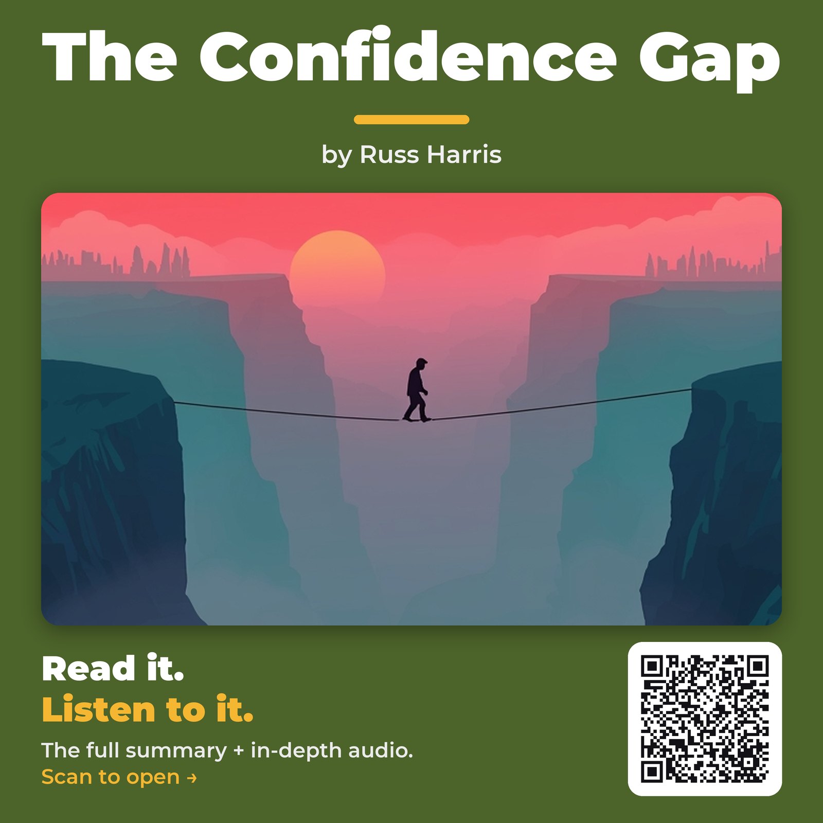 The Confidence Gap by Russ Harris - Book Summary