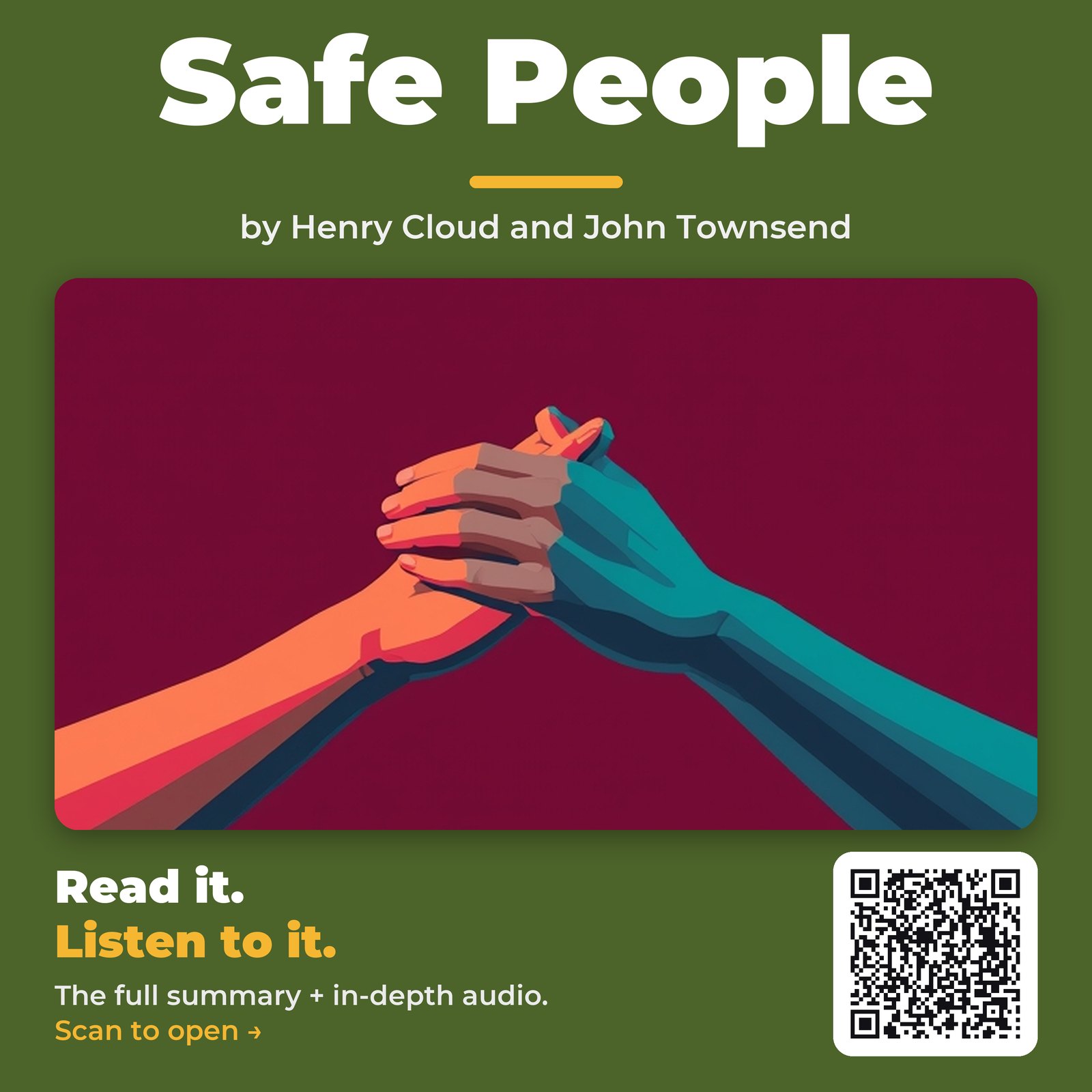 Safe People by Henry Cloud and John Townsend - Book Summary