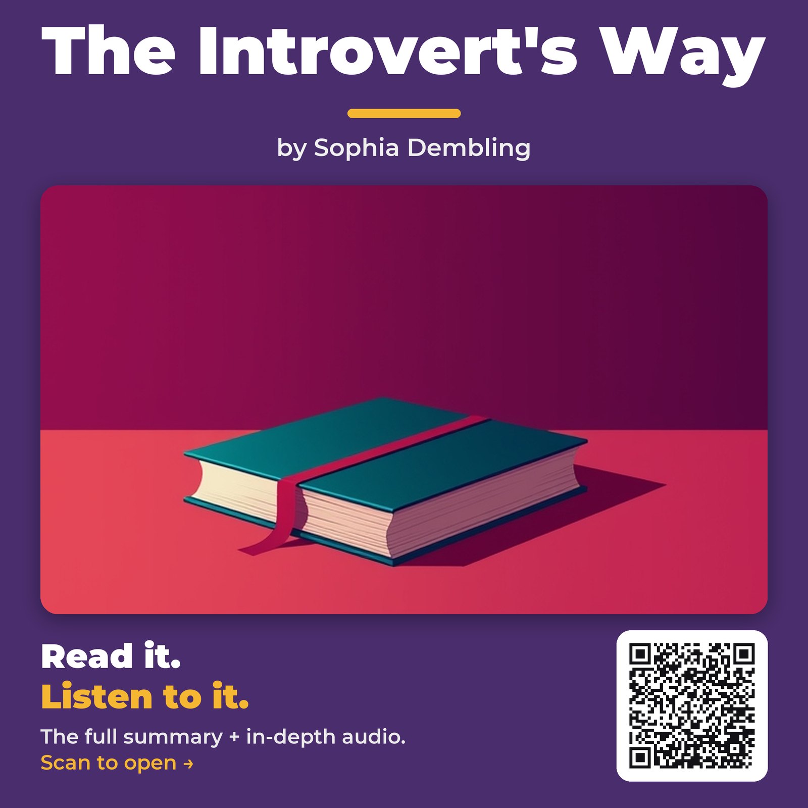 The Introvert's Way by Sophia Dembling