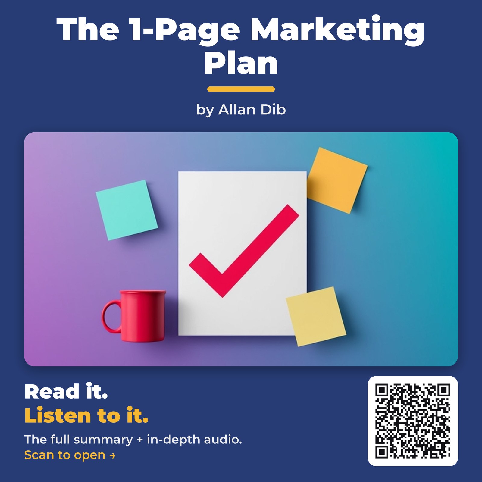 The 1-Page Marketing Plan by Allan Dib - Book Summary