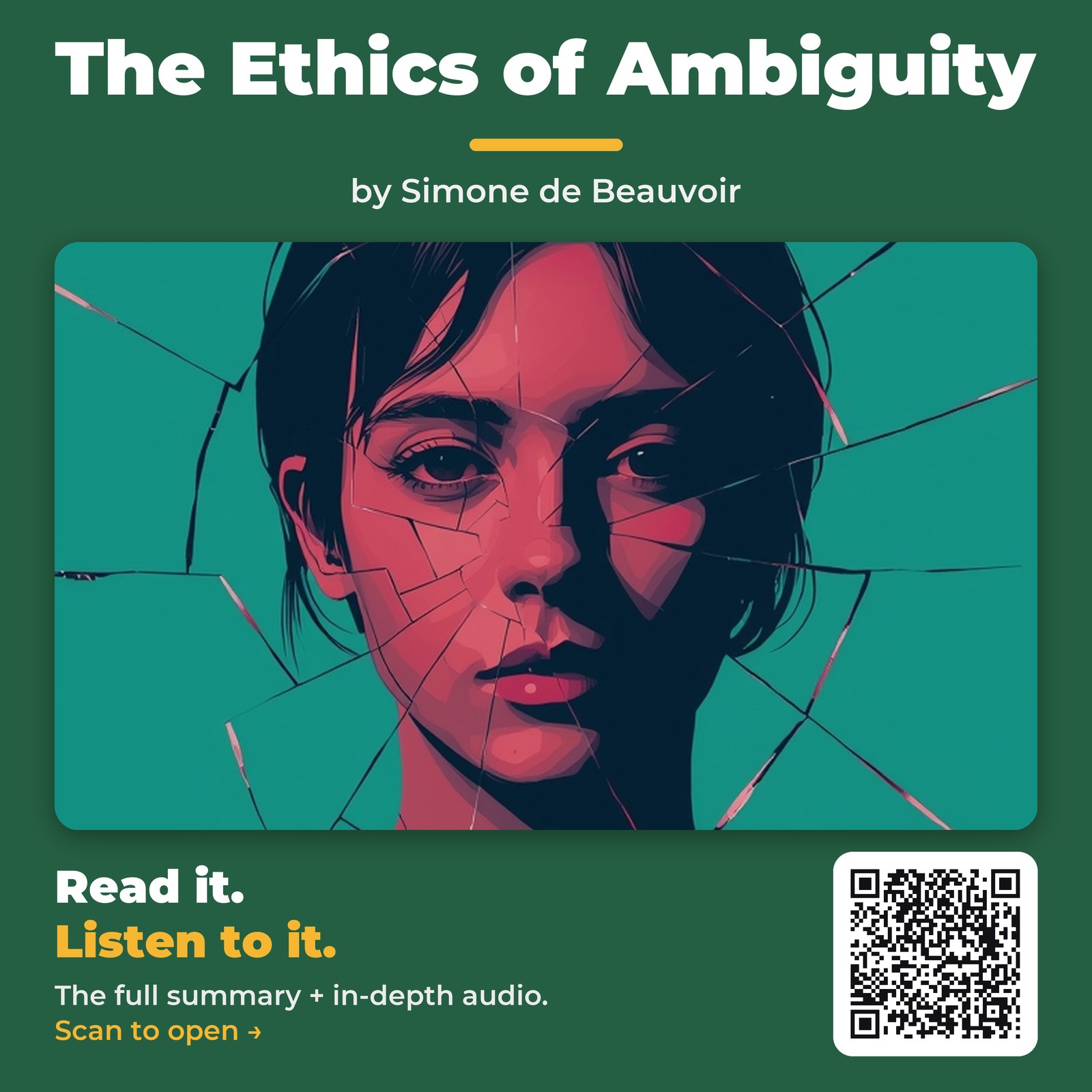 The Ethics of Ambiguity by Simone de Beauvoir - Book Summary