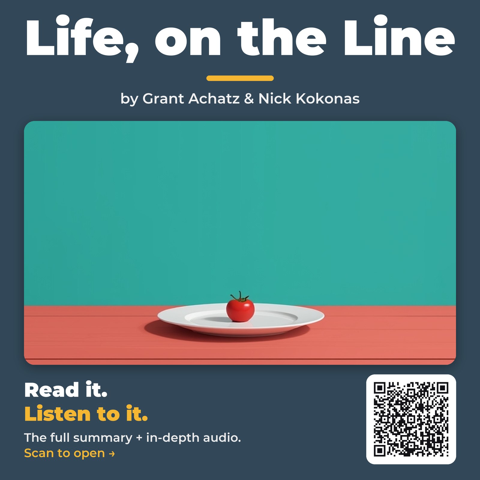 Life, on the Line by Grant Achatz & Nick Kokonas - Book Summary