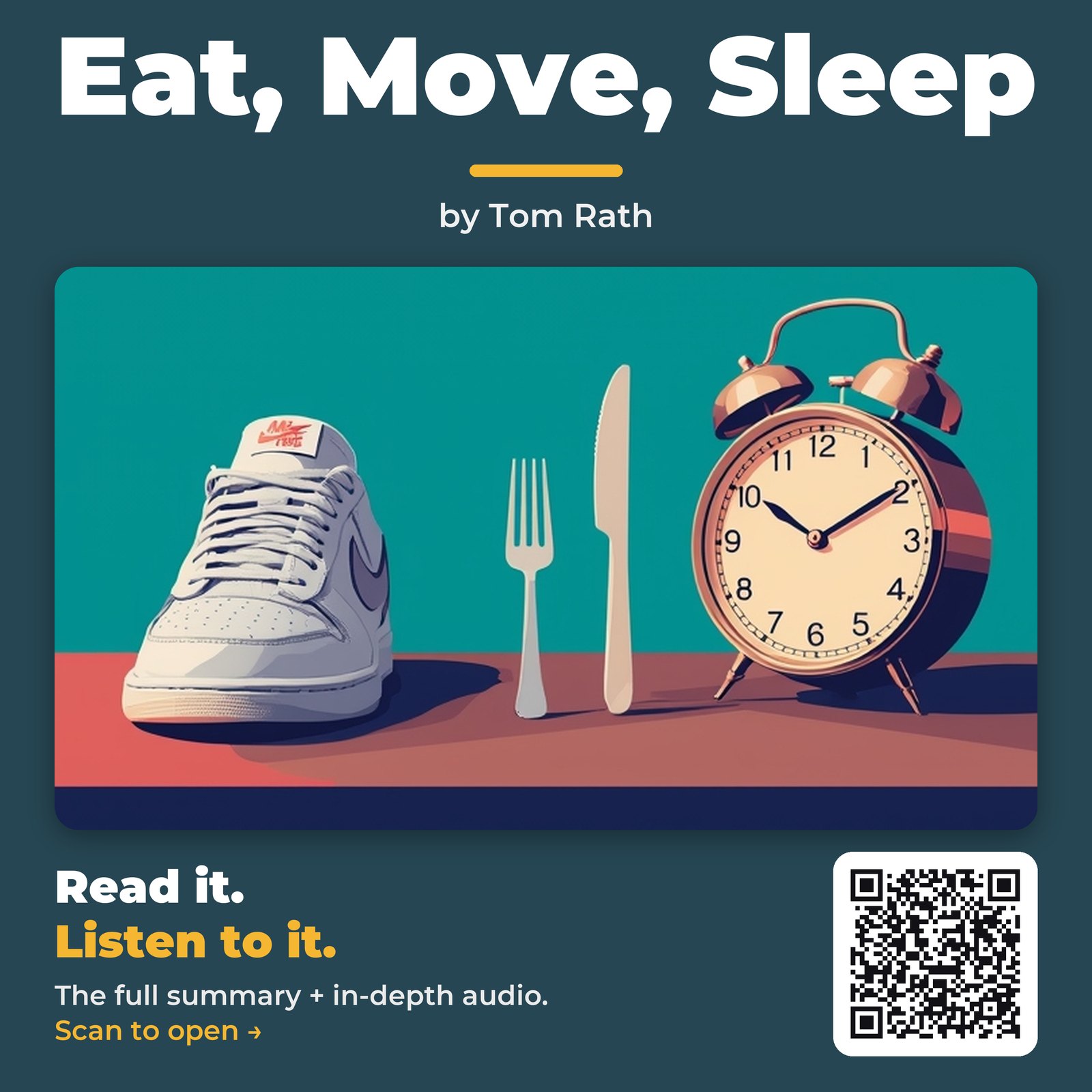 Eat, Move, Sleep by Tom Rath - Book Summary