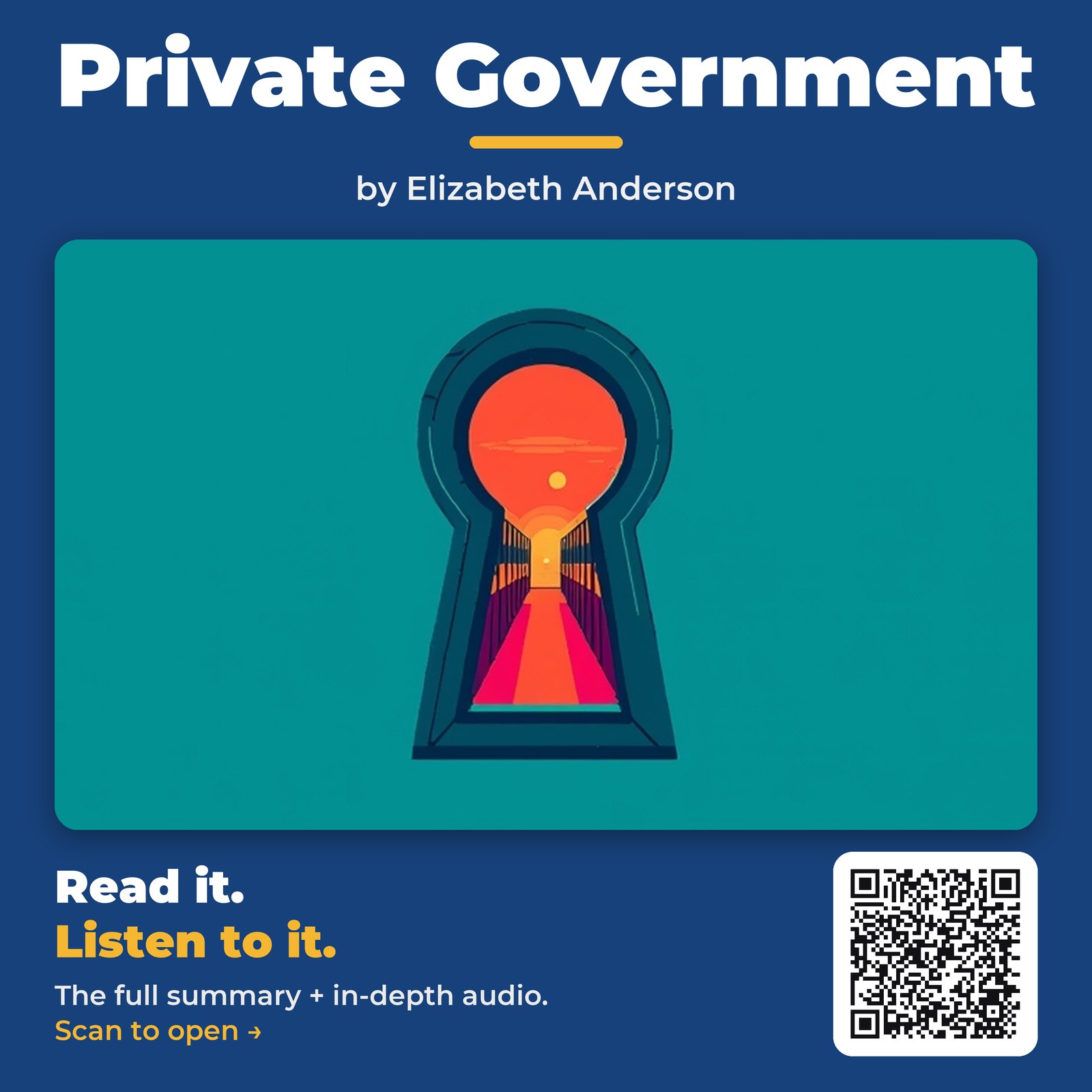 Private Government by Elizabeth Anderson - Book Summary