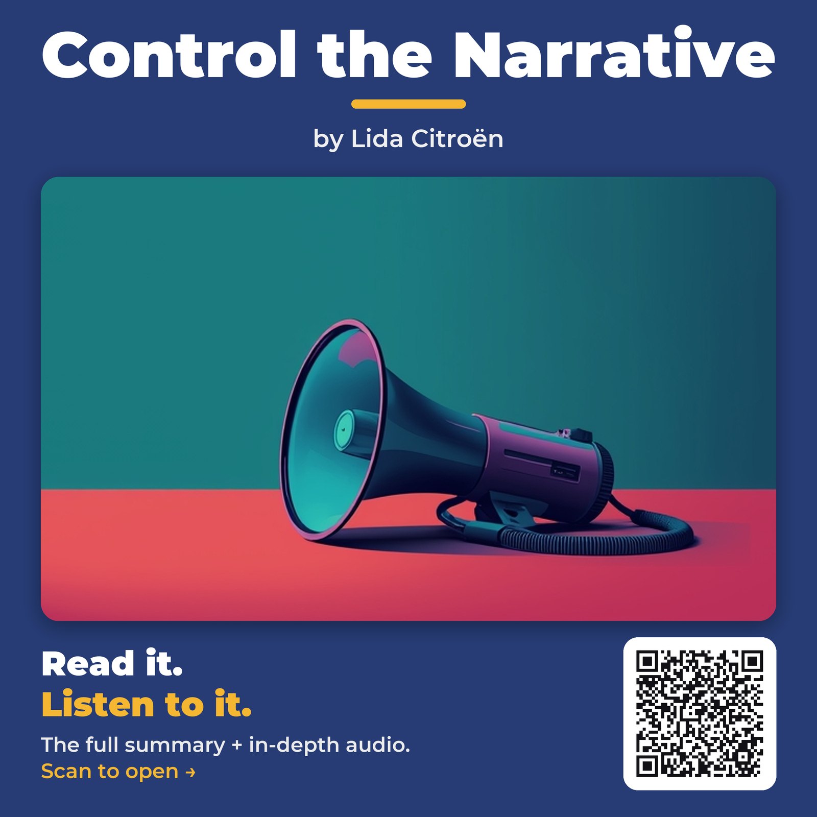 Control the Narrative by Lida Citroën - Book Summary