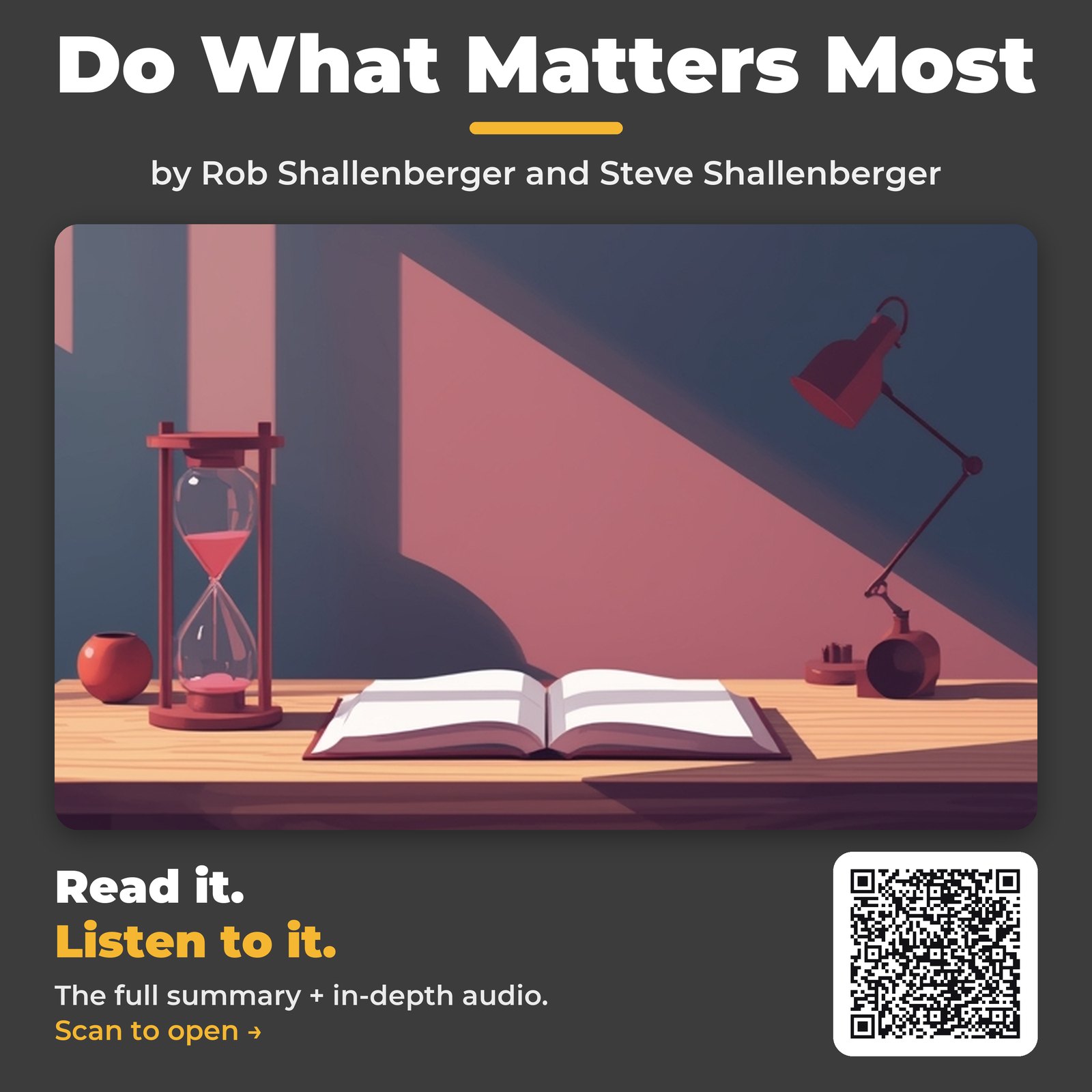 Do What Matters Most by Rob Shallenberger and Steve Shallenberger
