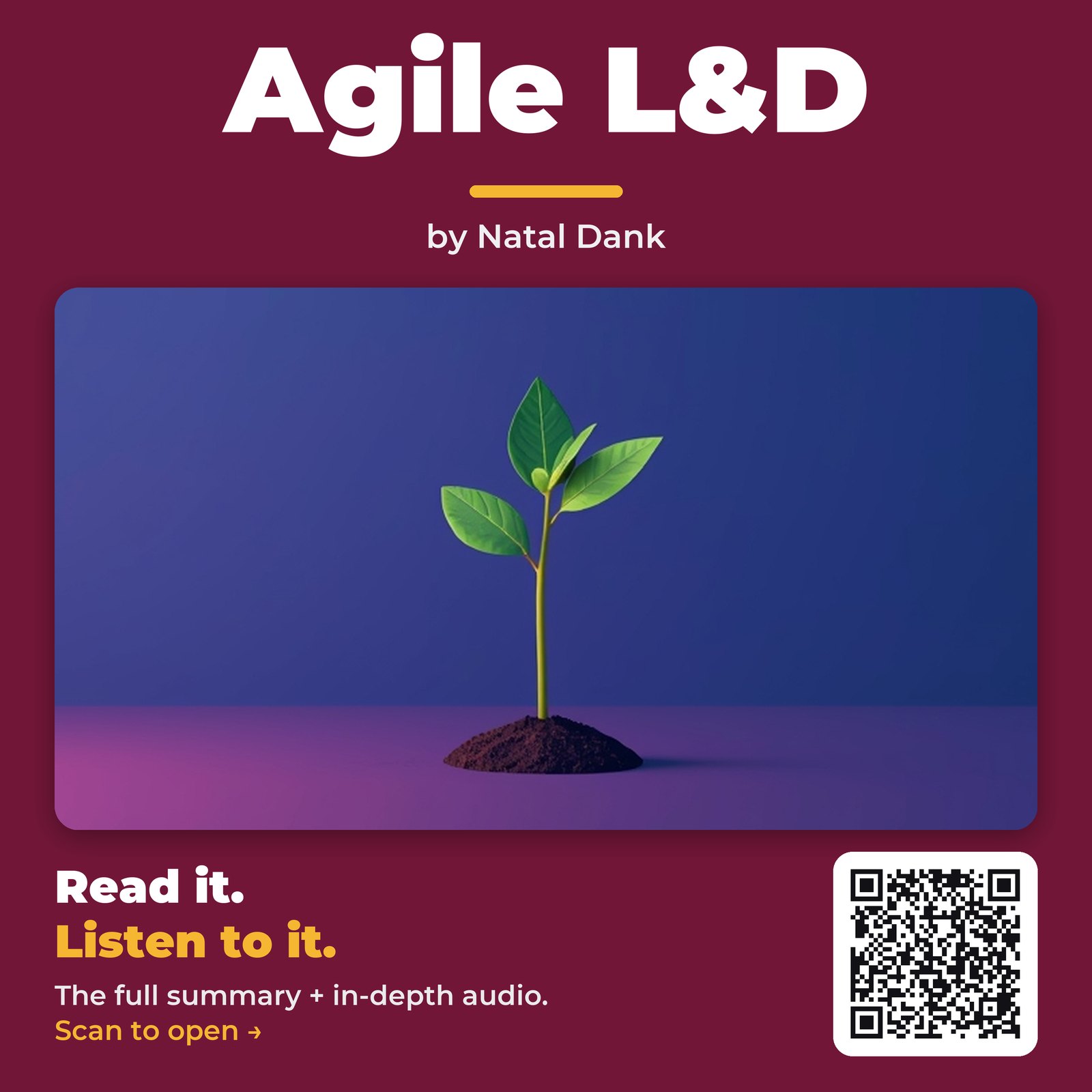 Agile L&D by Natal Dank - Book Summary