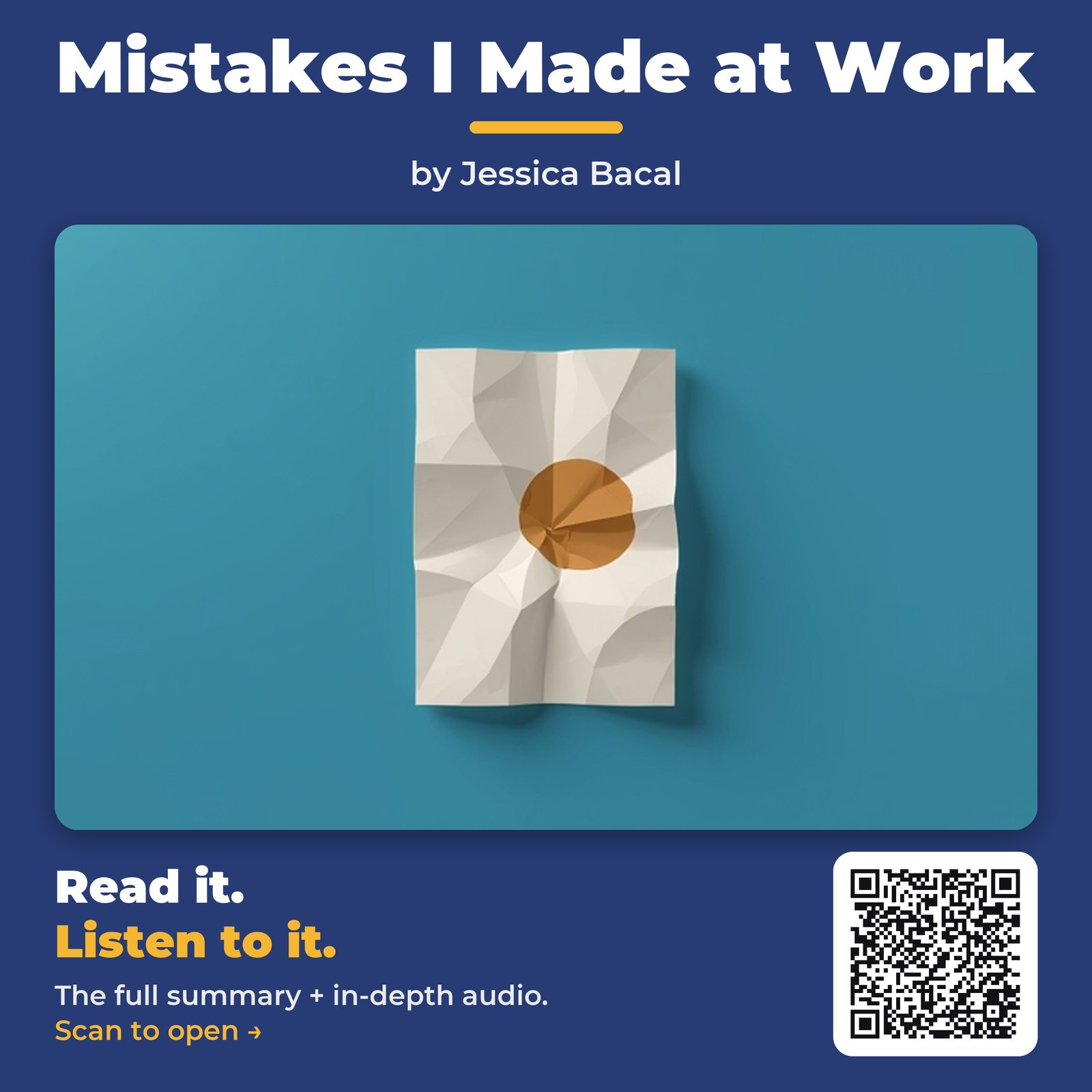Mistakes I Made at Work by Jessica Bacal