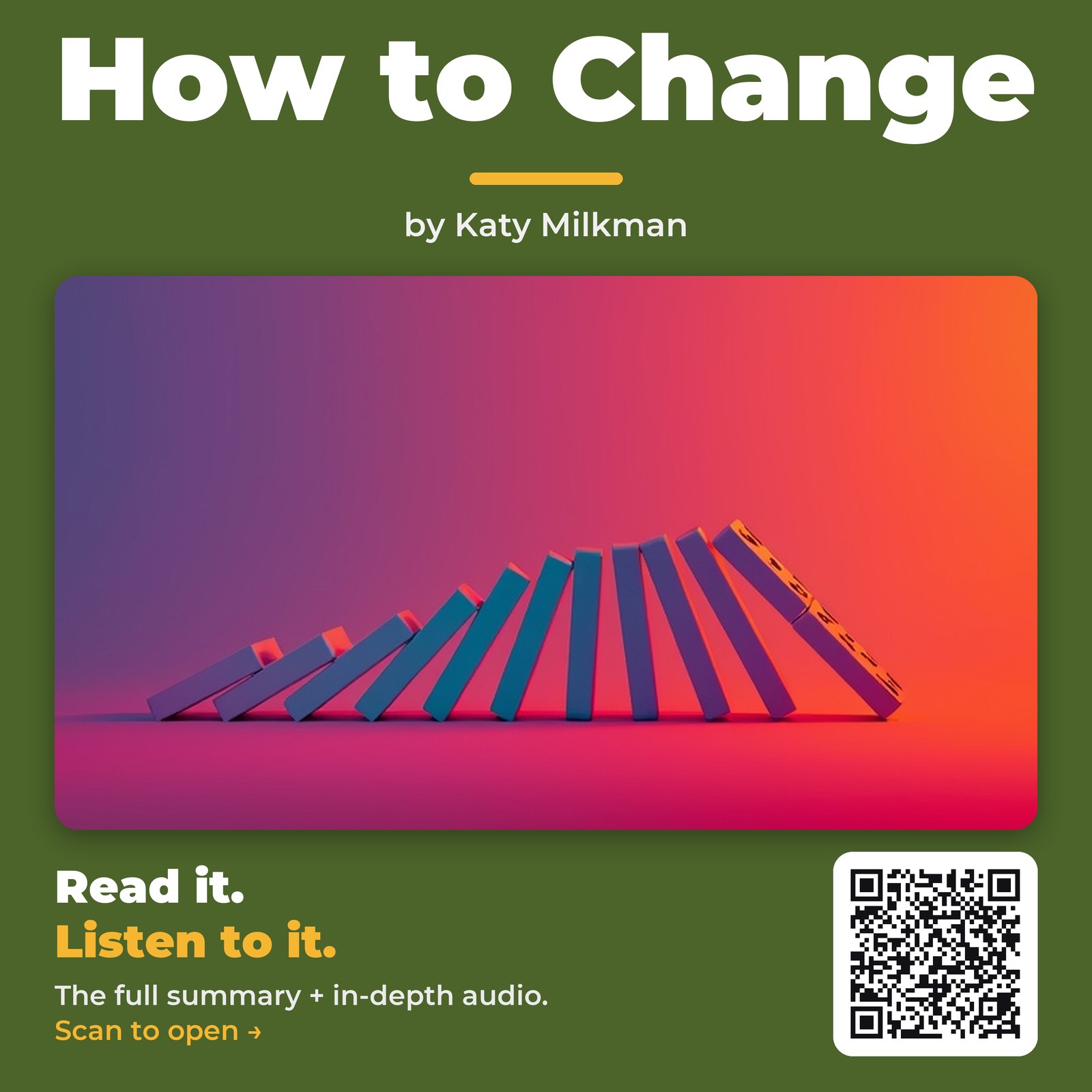 How to Change by Katy Milkman - Book Summary