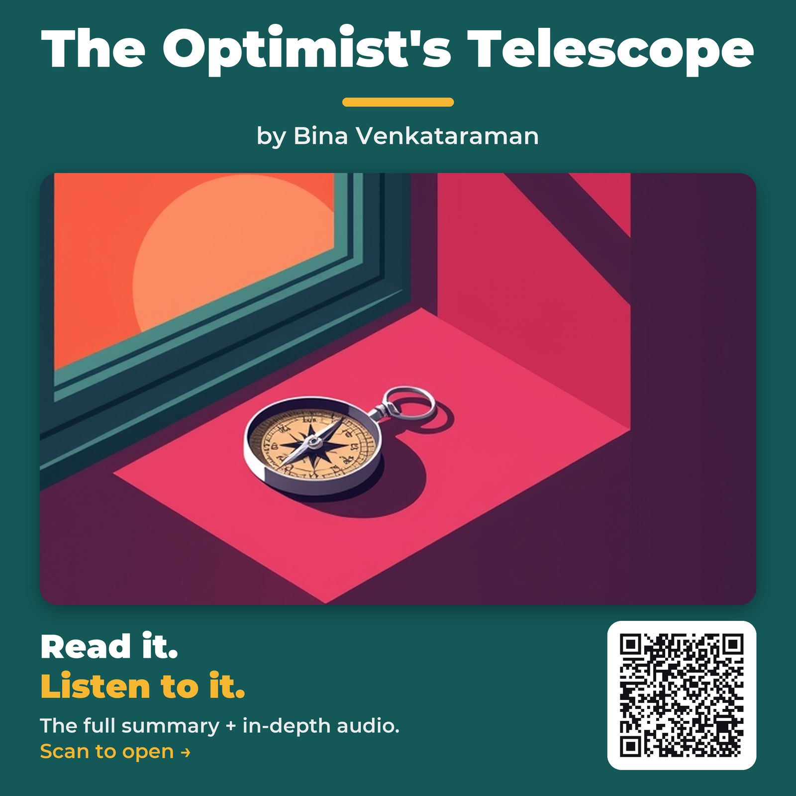 The Optimist's Telescope by Bina Venkataraman - Book Summary
